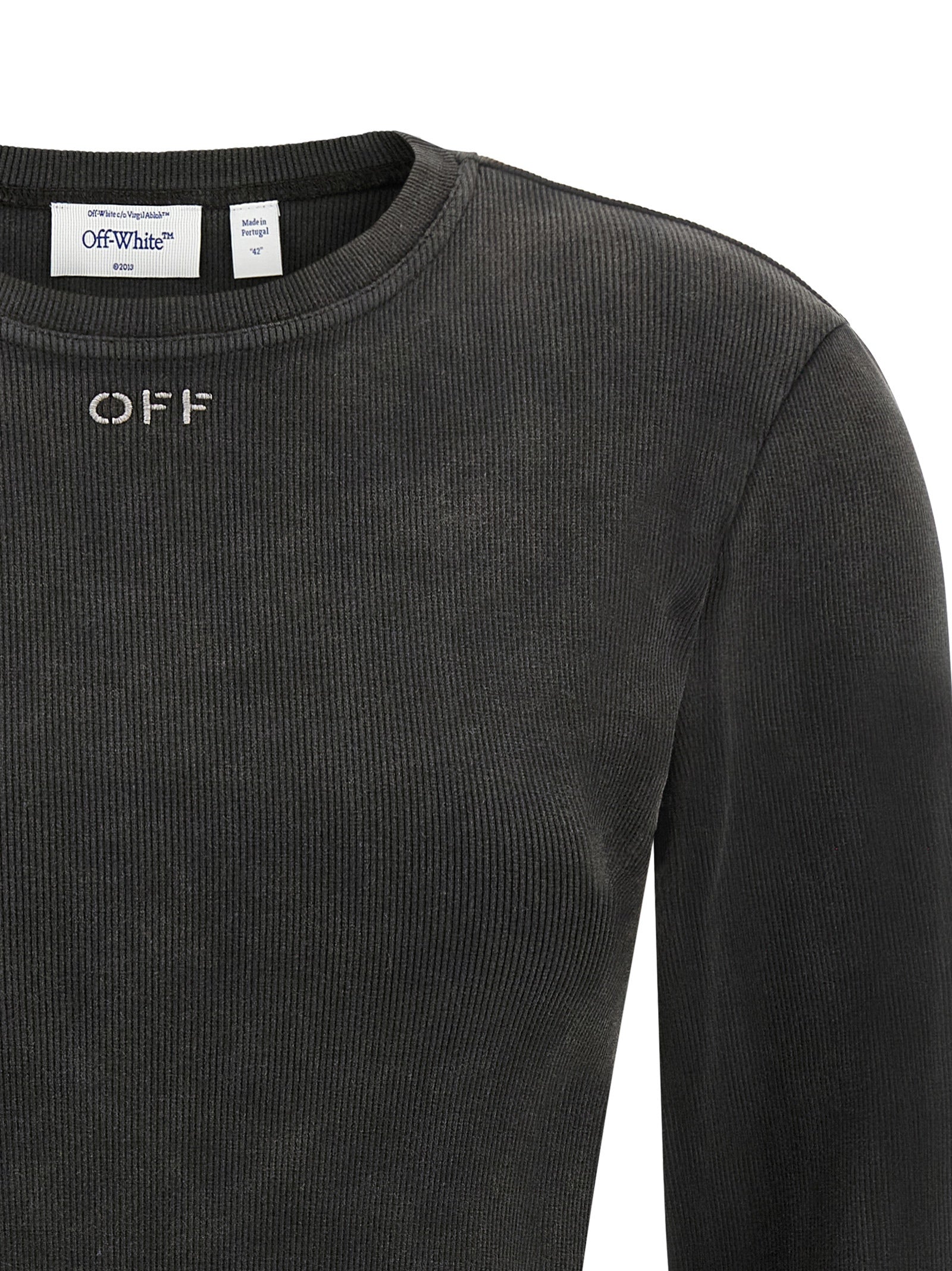 Off-White Schwarzer Baumwoll-Sportswear-Artikel