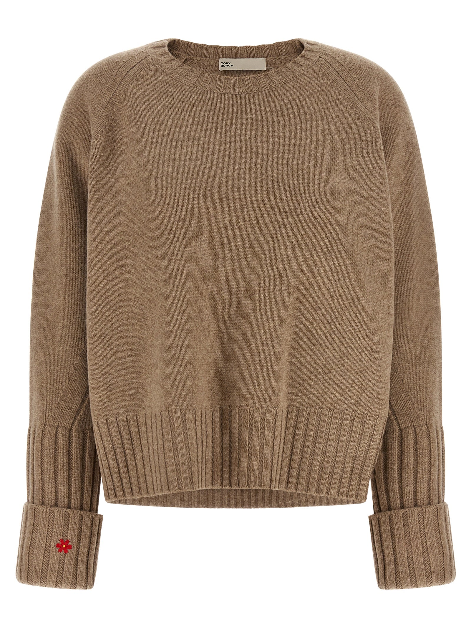 Tory Burch Beige Wollstrickjacke
