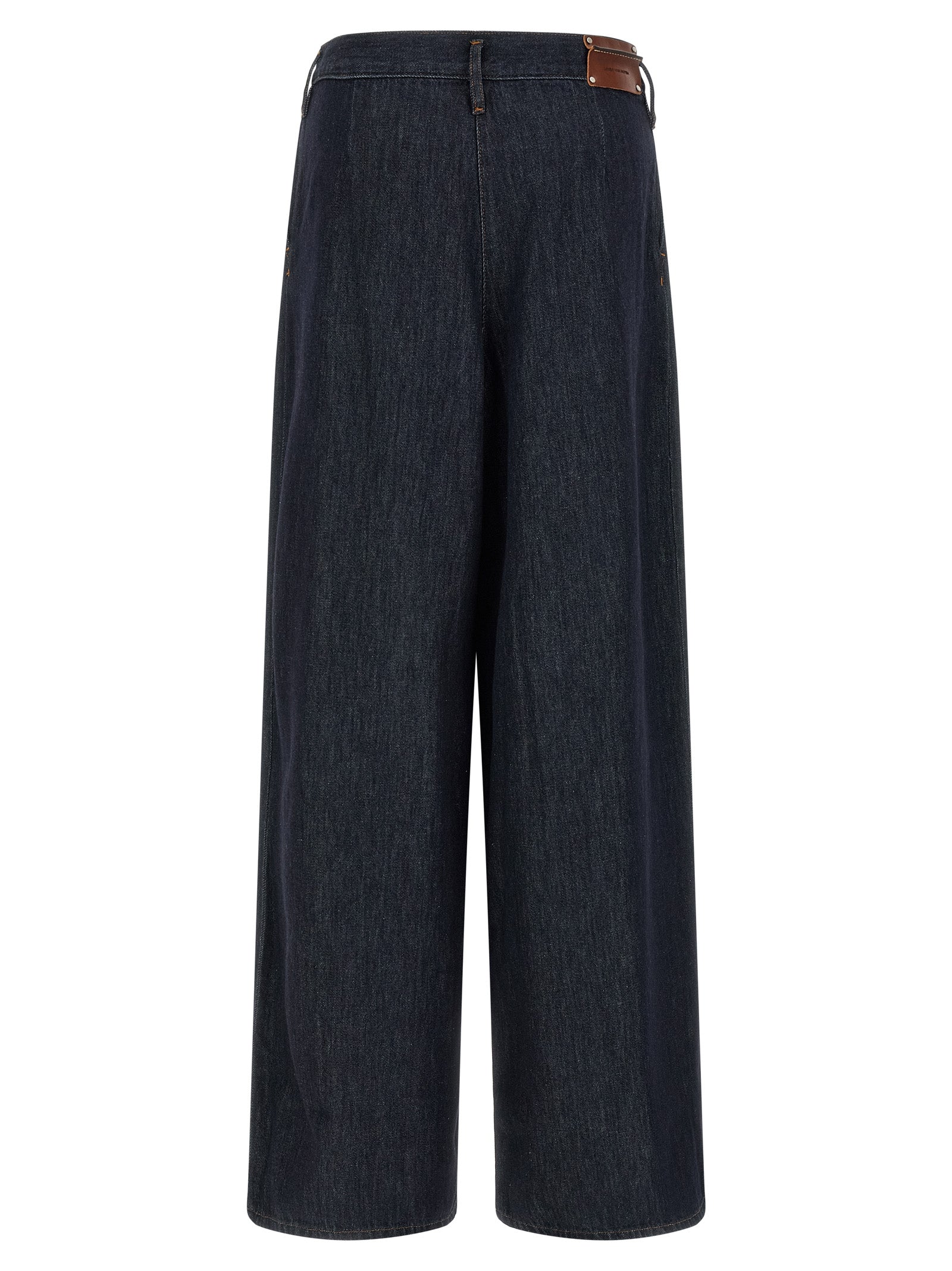 Dries Van Noten Blaue Baumwolljeans im Relaxed Fit