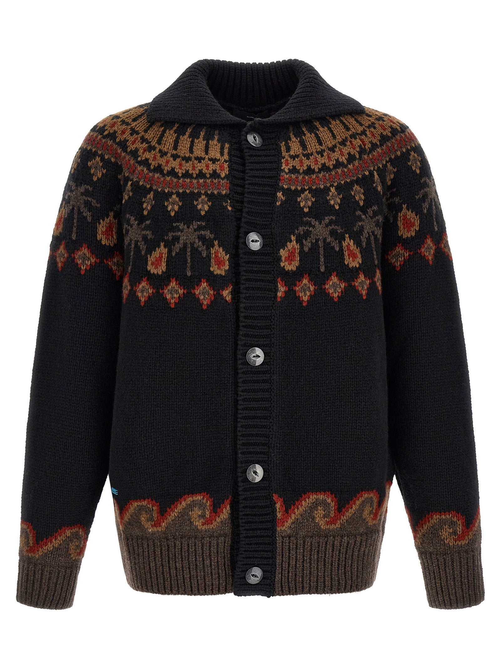 Alanui Schwarzer Wollcardigan