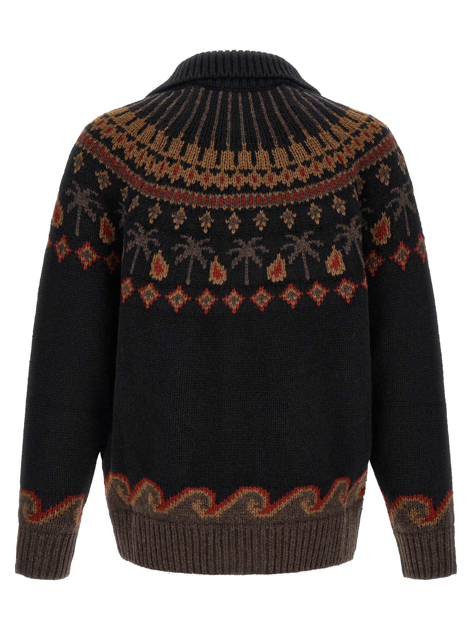 Alanui Schwarzer Wollcardigan