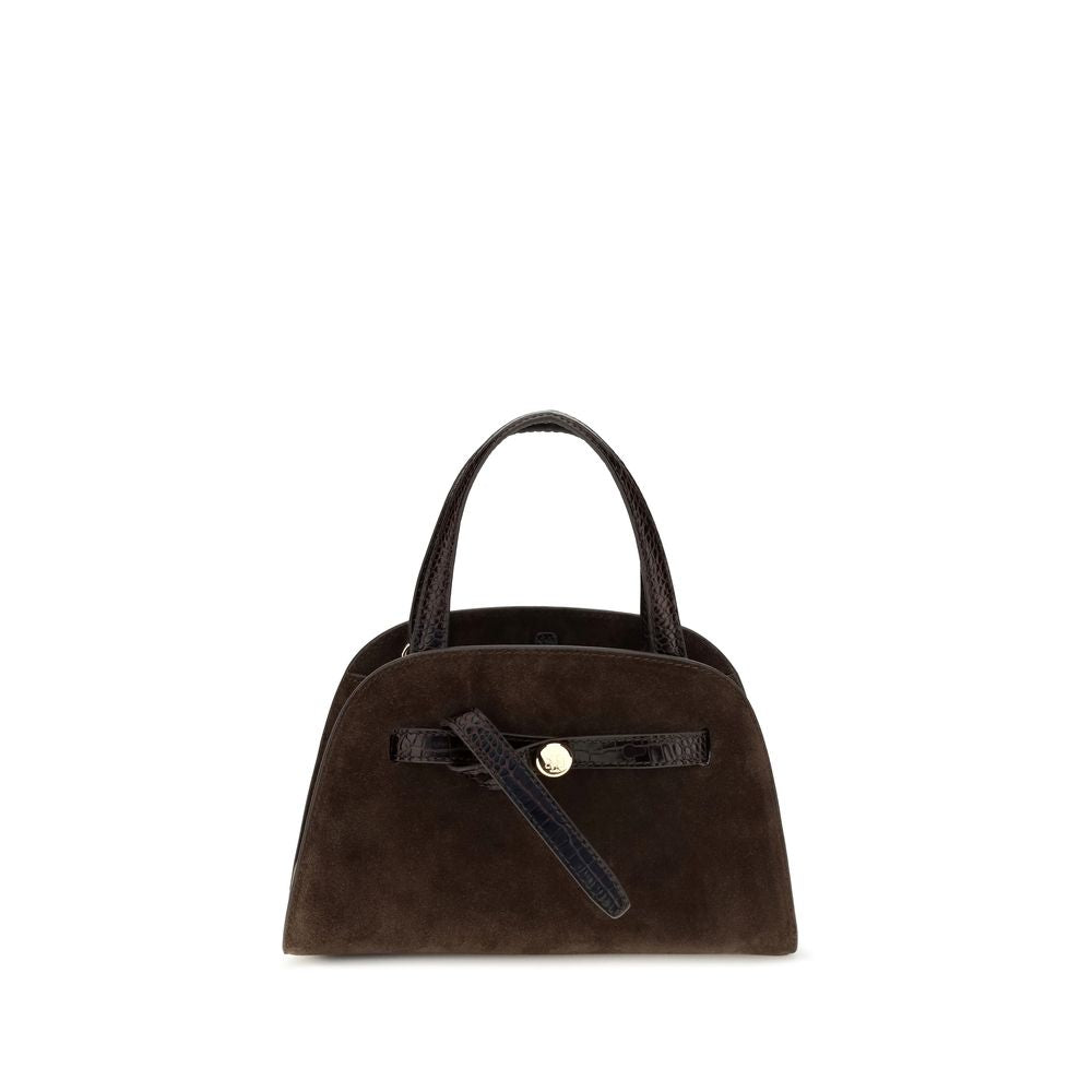 Tory Burch Braune Kalbsleder-Tasche Bos Taurus