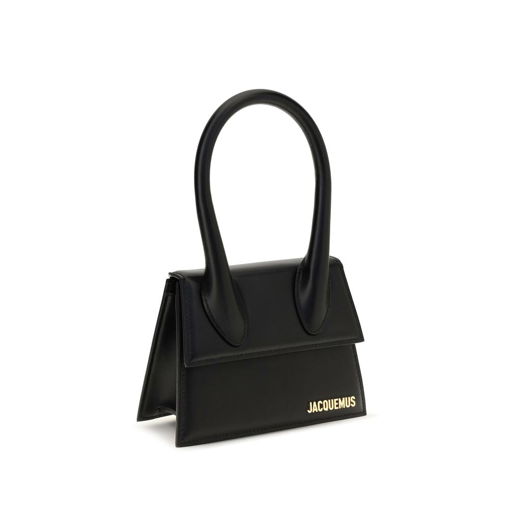 Jacquemus Schwarze Kalbsleder Bos Taurus Handtasche