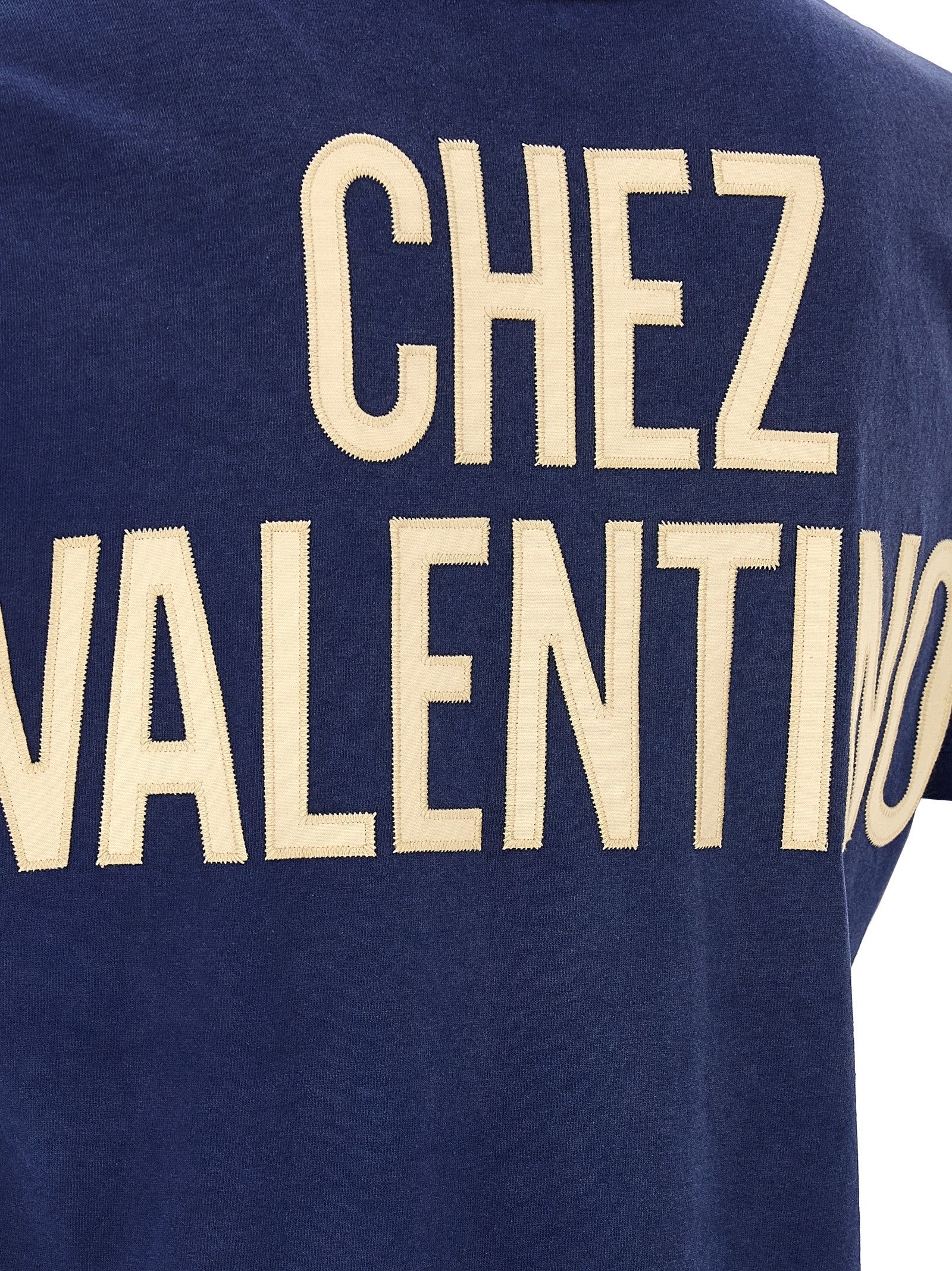 Valentino Garavani Blaues Baumwoll-Sportswear-T-Shirt