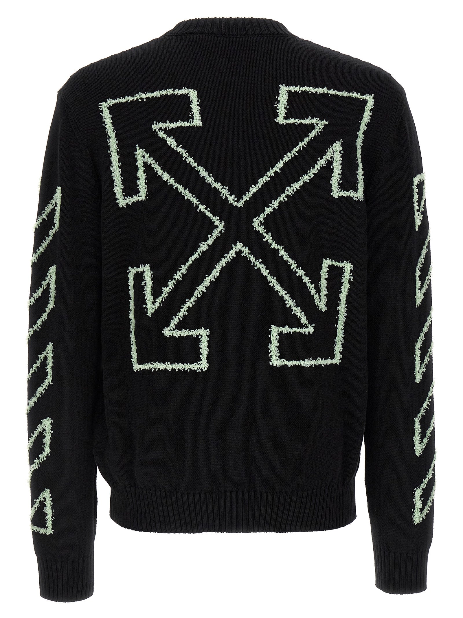 Off-White Schwarzer Baumwollcardigan