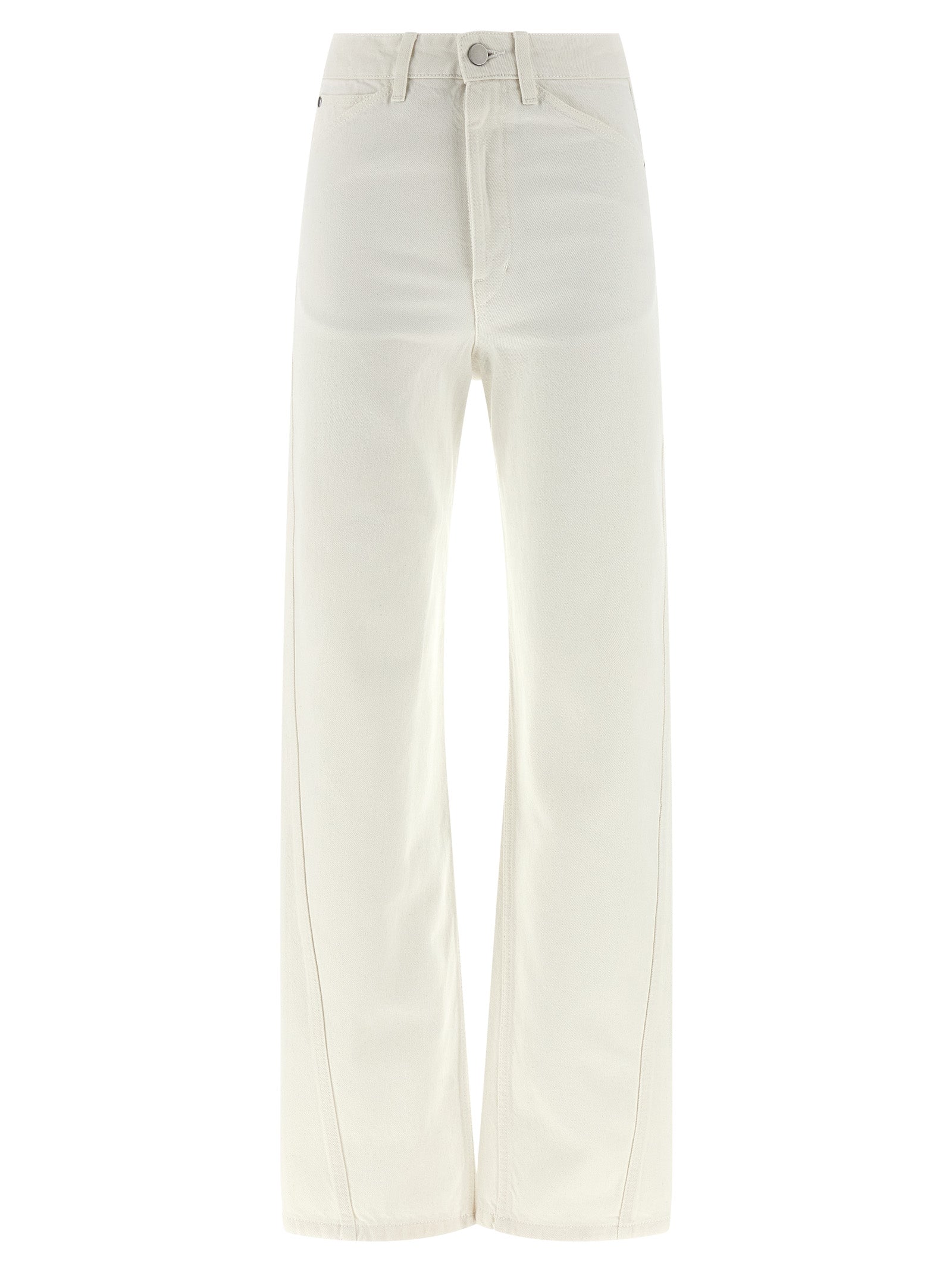 Lemaire Weiße High-Waist-Jeans aus Baumwolle