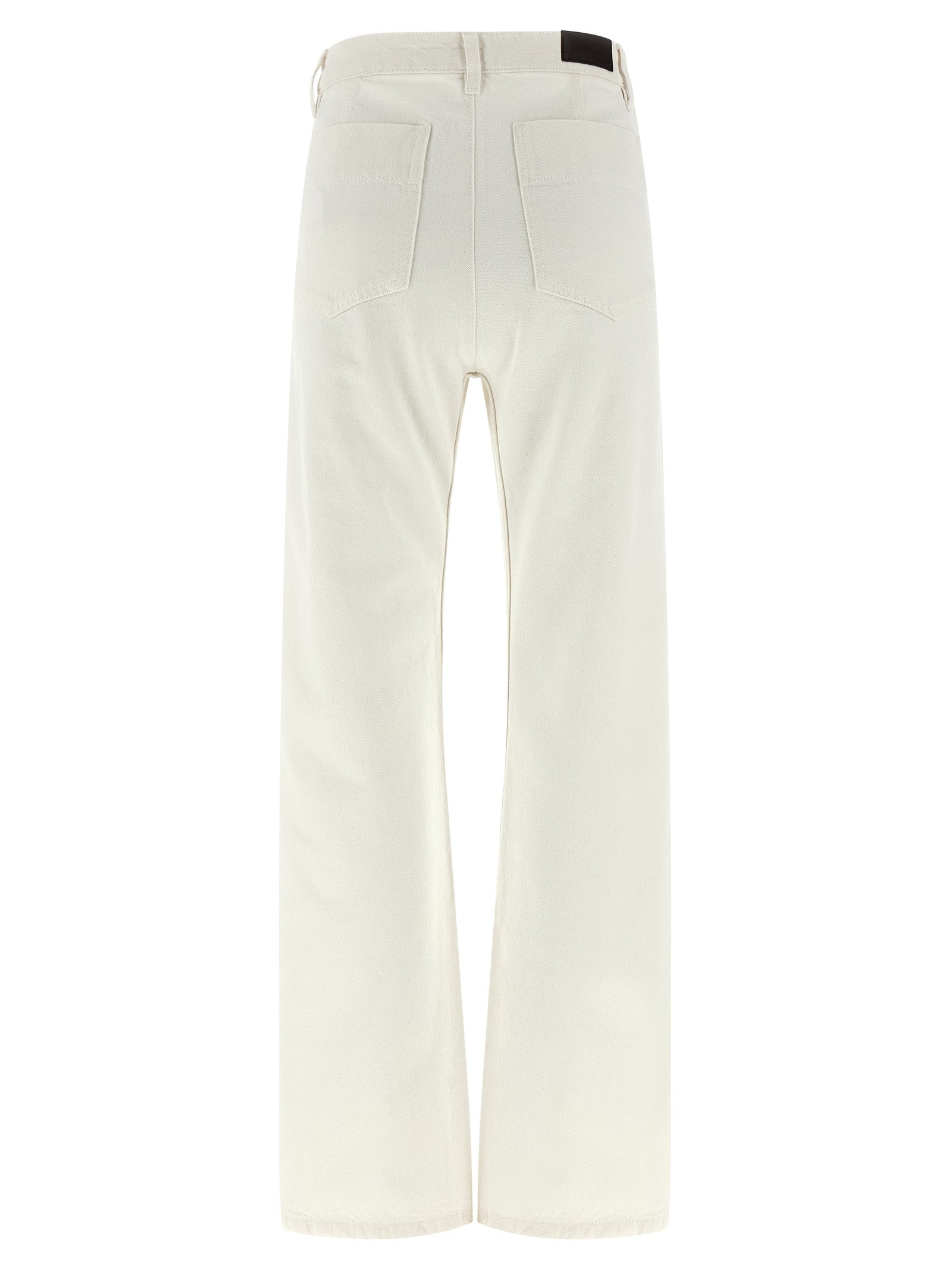 Lemaire Weiße High-Waist-Jeans aus Baumwolle