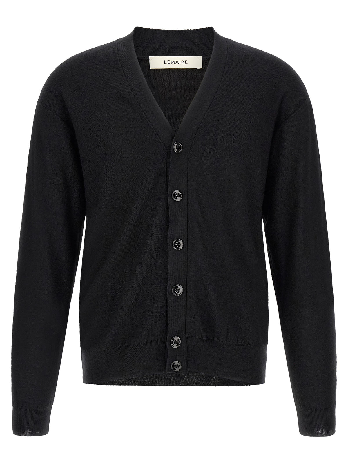 Lemaire Schwarzer Wollcardigan