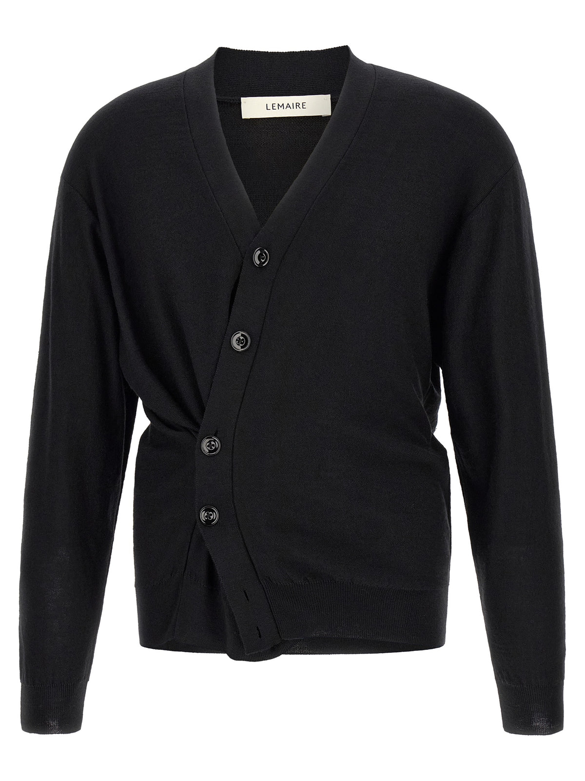 Lemaire Schwarzer Wollcardigan