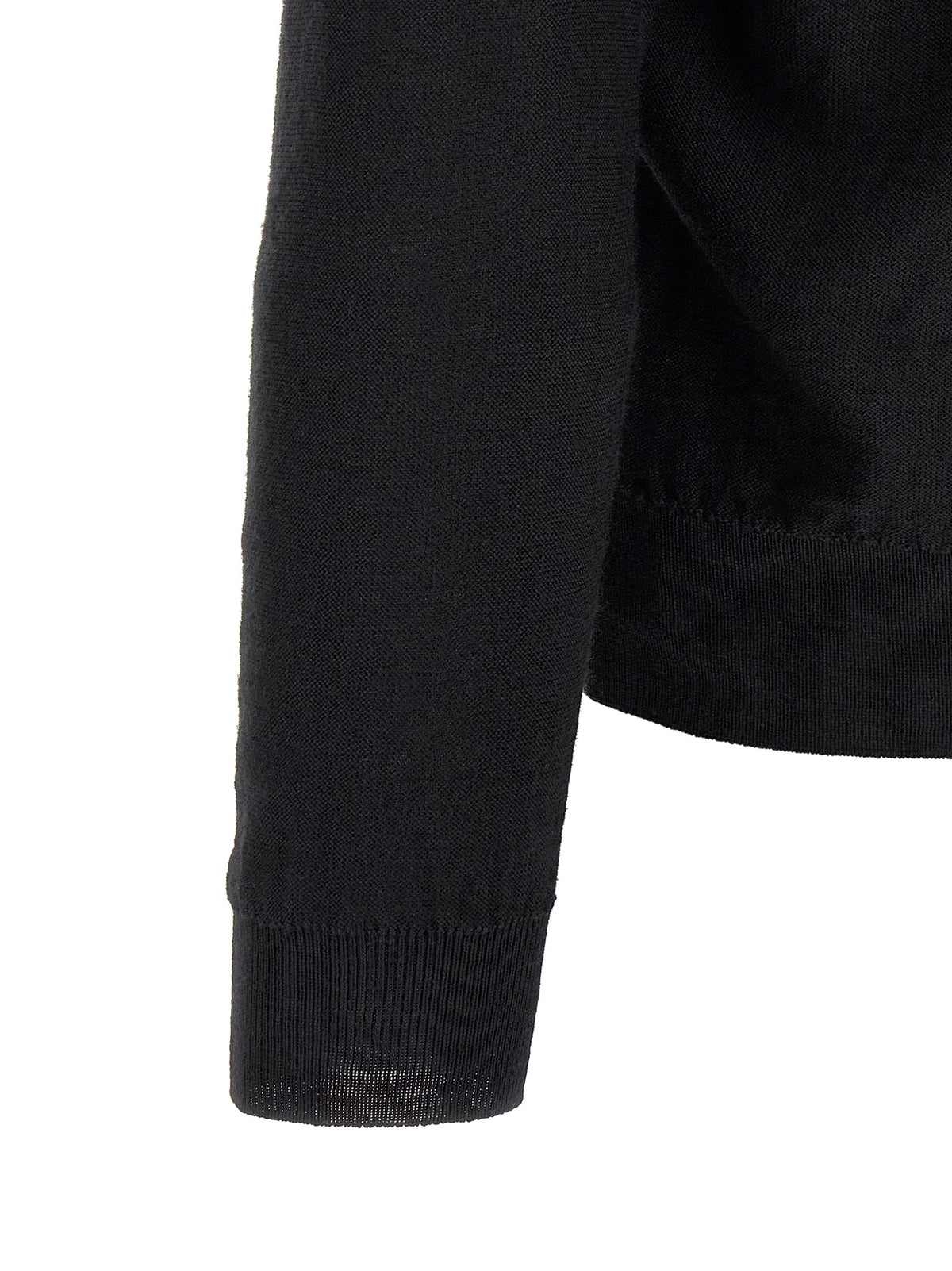 Lemaire Schwarzer Wollcardigan