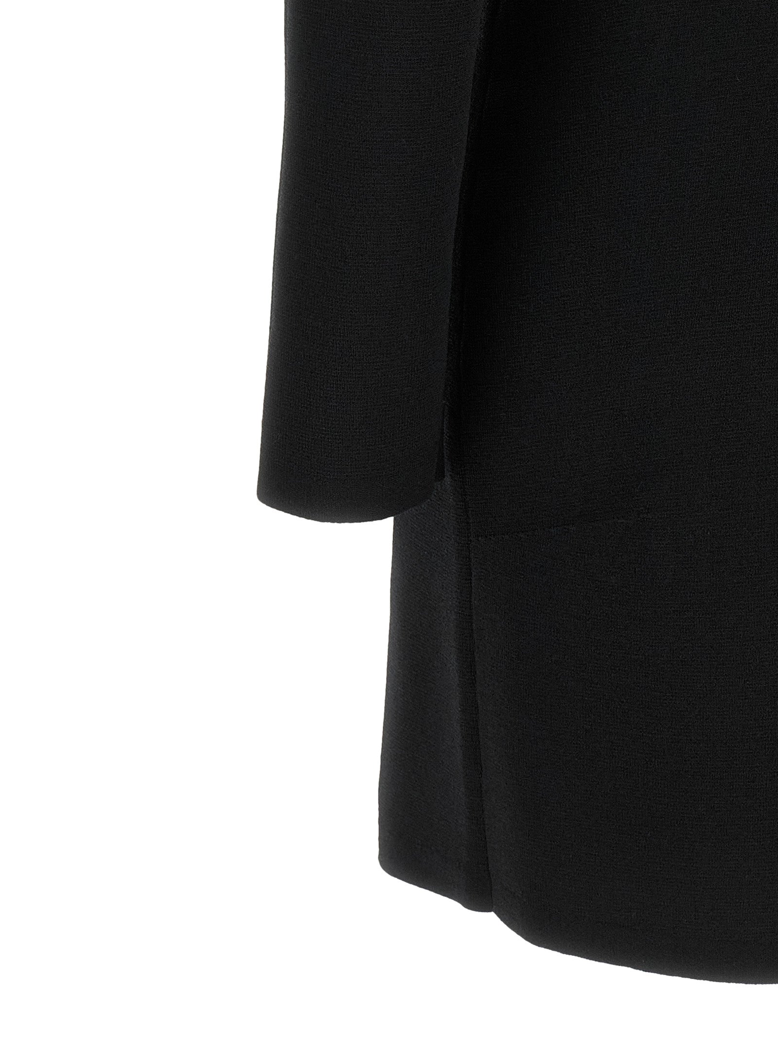 Elisabetta Franchi Schwarzes Viskose-Kurzkleid