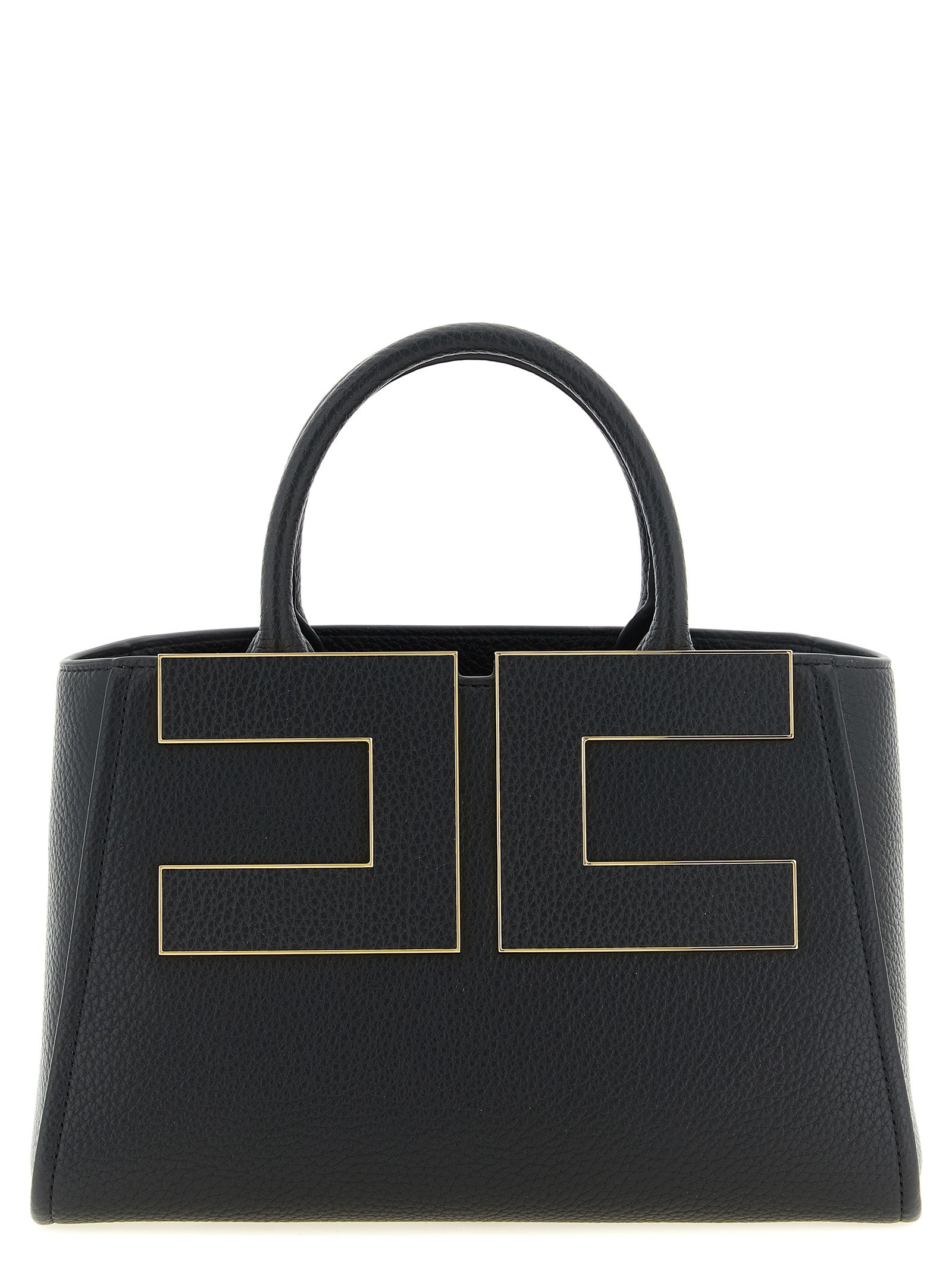 Elisabetta Franchi Schwarze Tote Bag aus Polyester