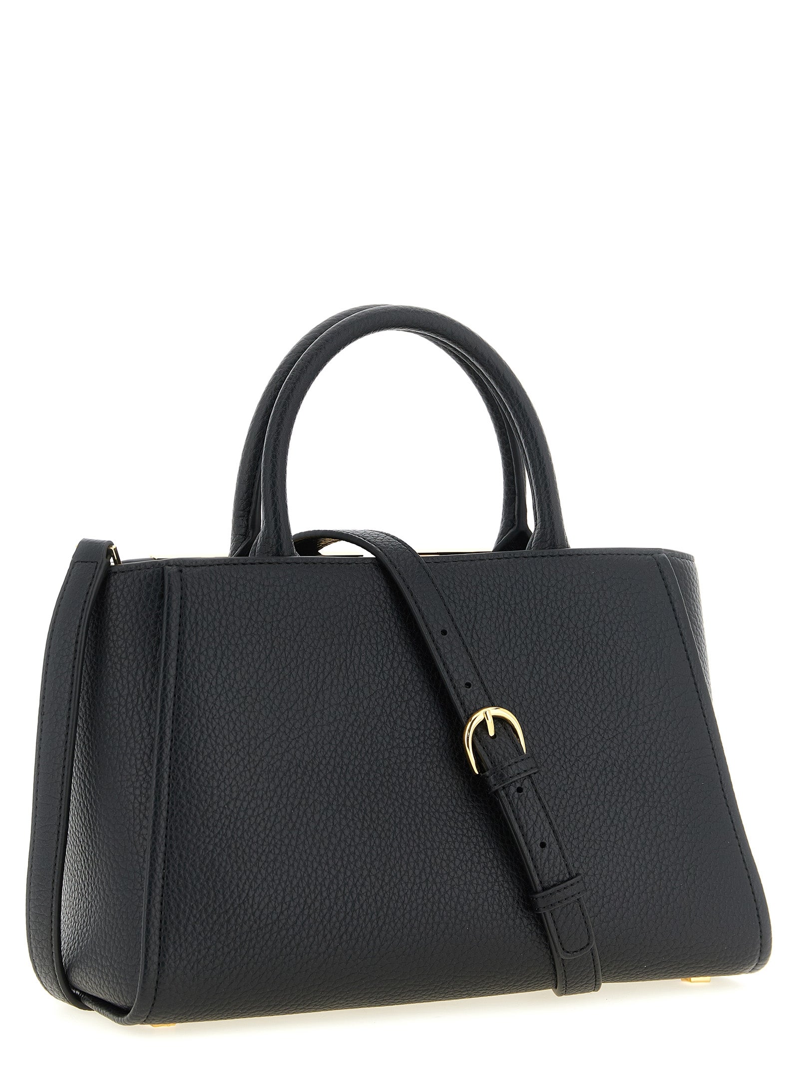 Elisabetta Franchi Schwarze Tote Bag aus Polyester