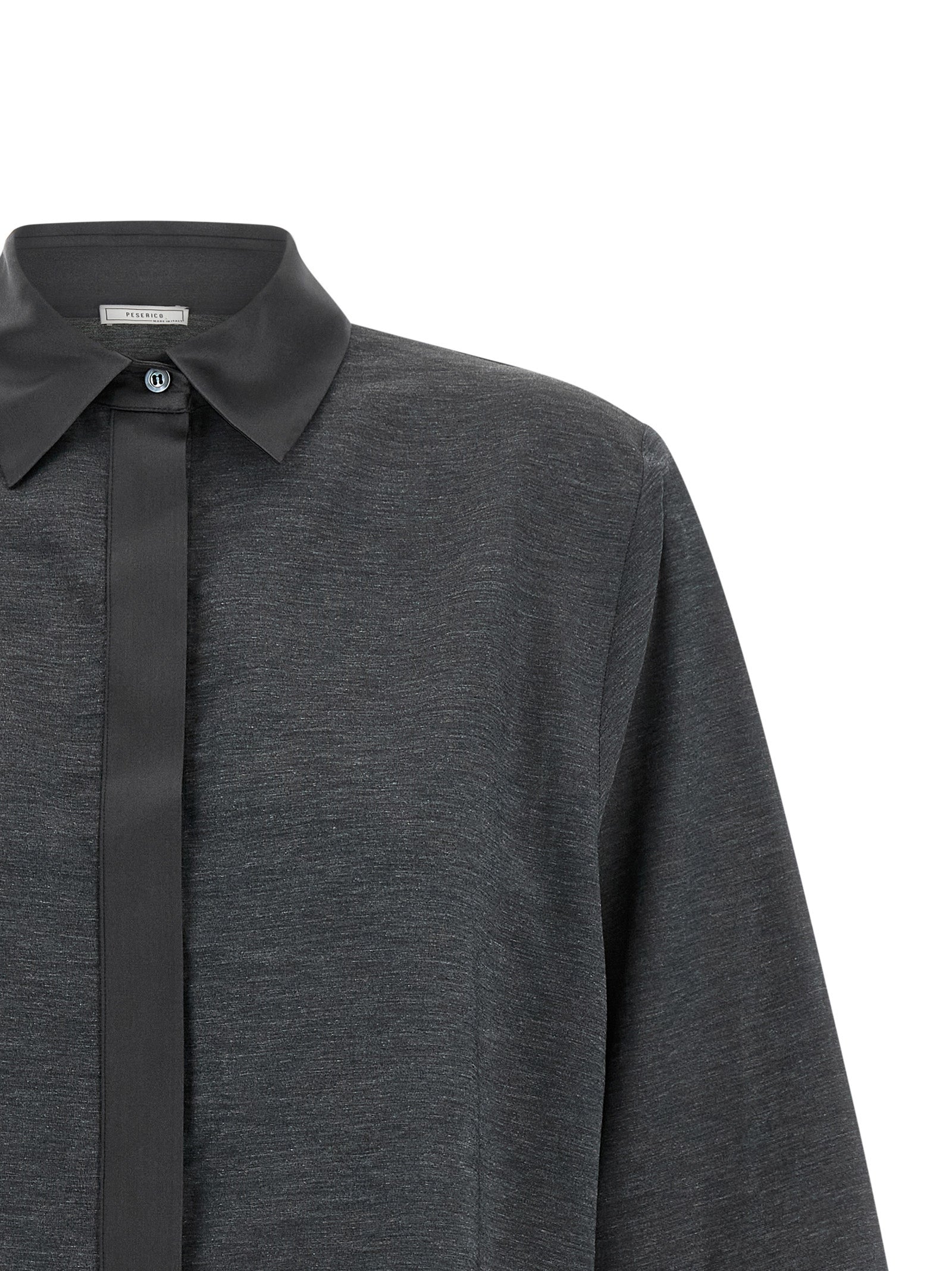 Peserico Graue Lyocell-Bluse