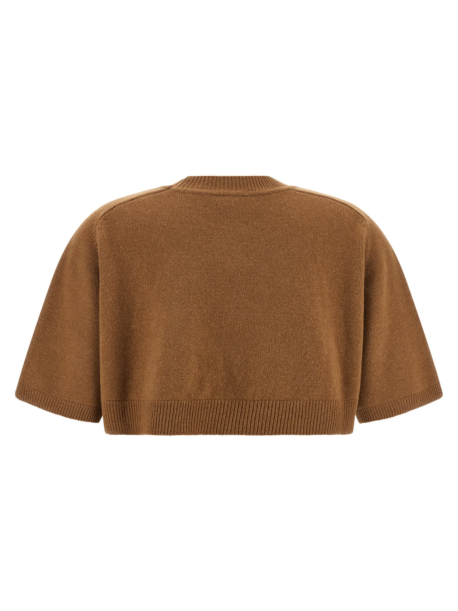 Elisabetta Franchi Brauner Wollpullover