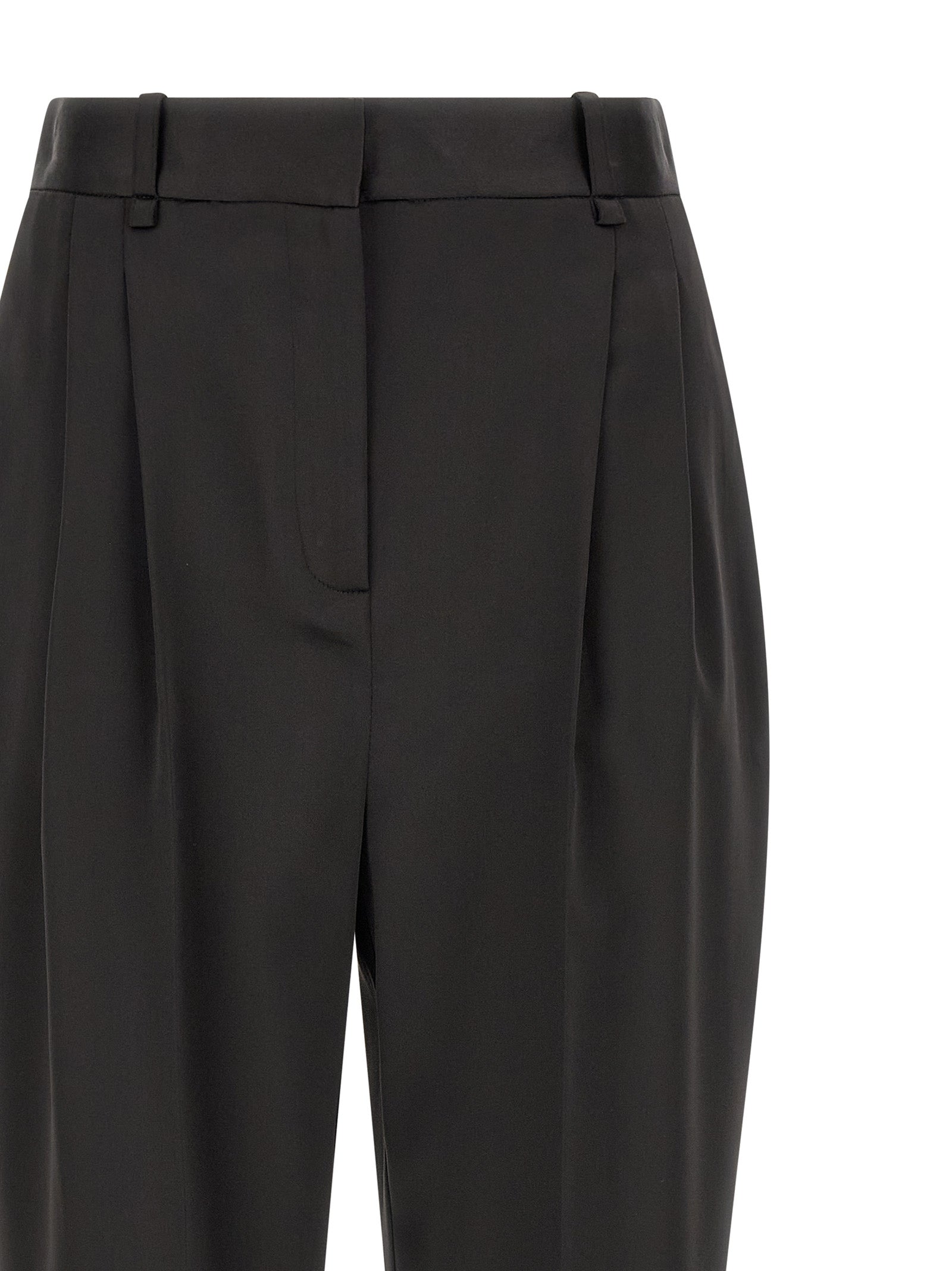 Elisabetta Franchi Schwarze Cropped Hose aus Polyester
