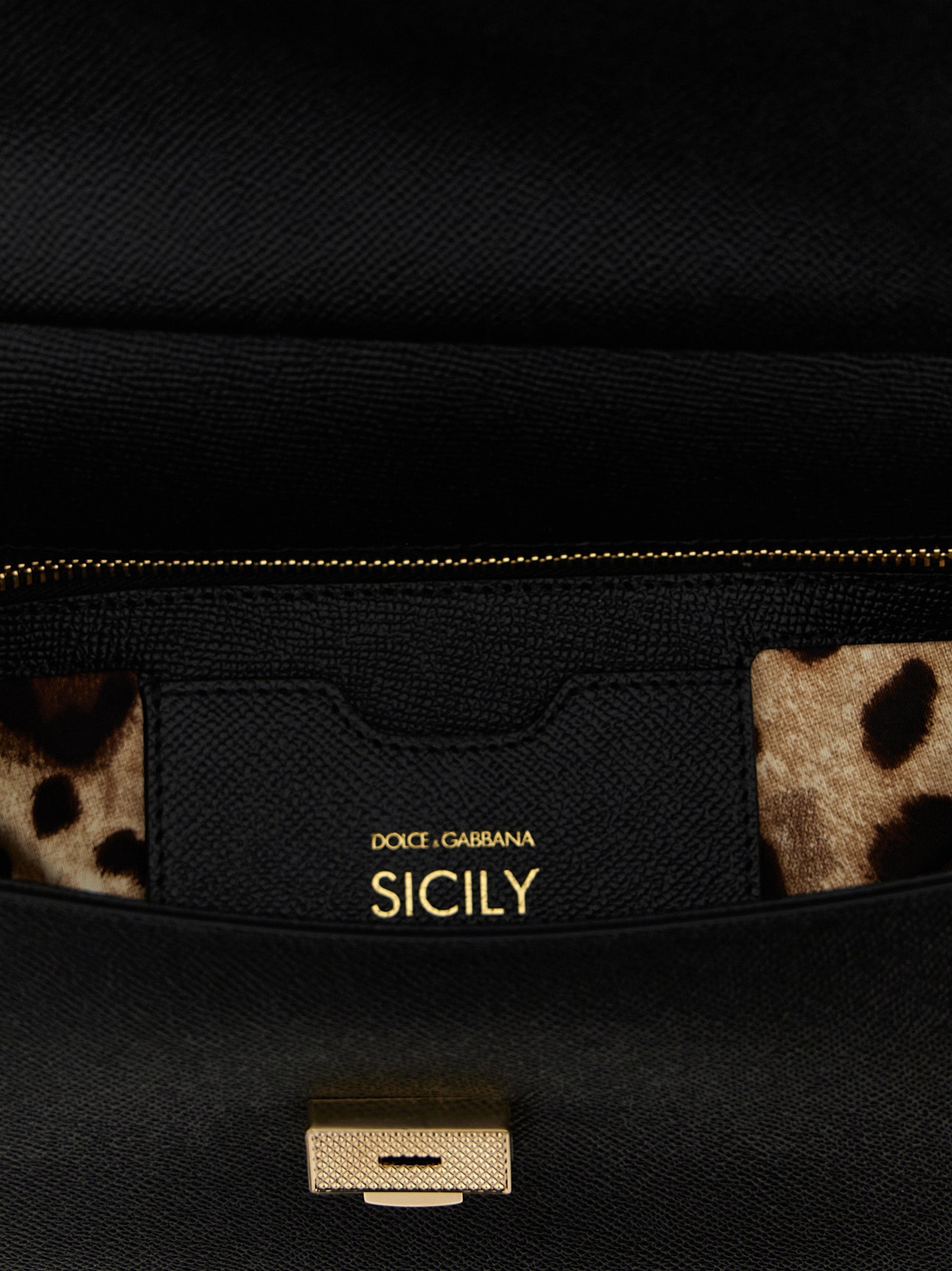 Dolce & Gabbana Schwarze Kalbsleder-Handtasche