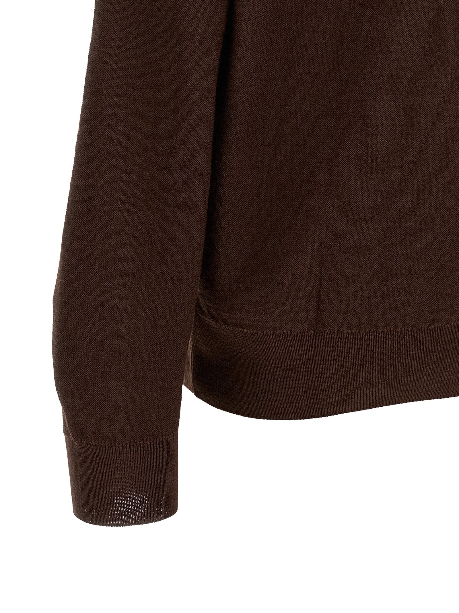 Lemaire Bordeaux Woll-Strickjacke