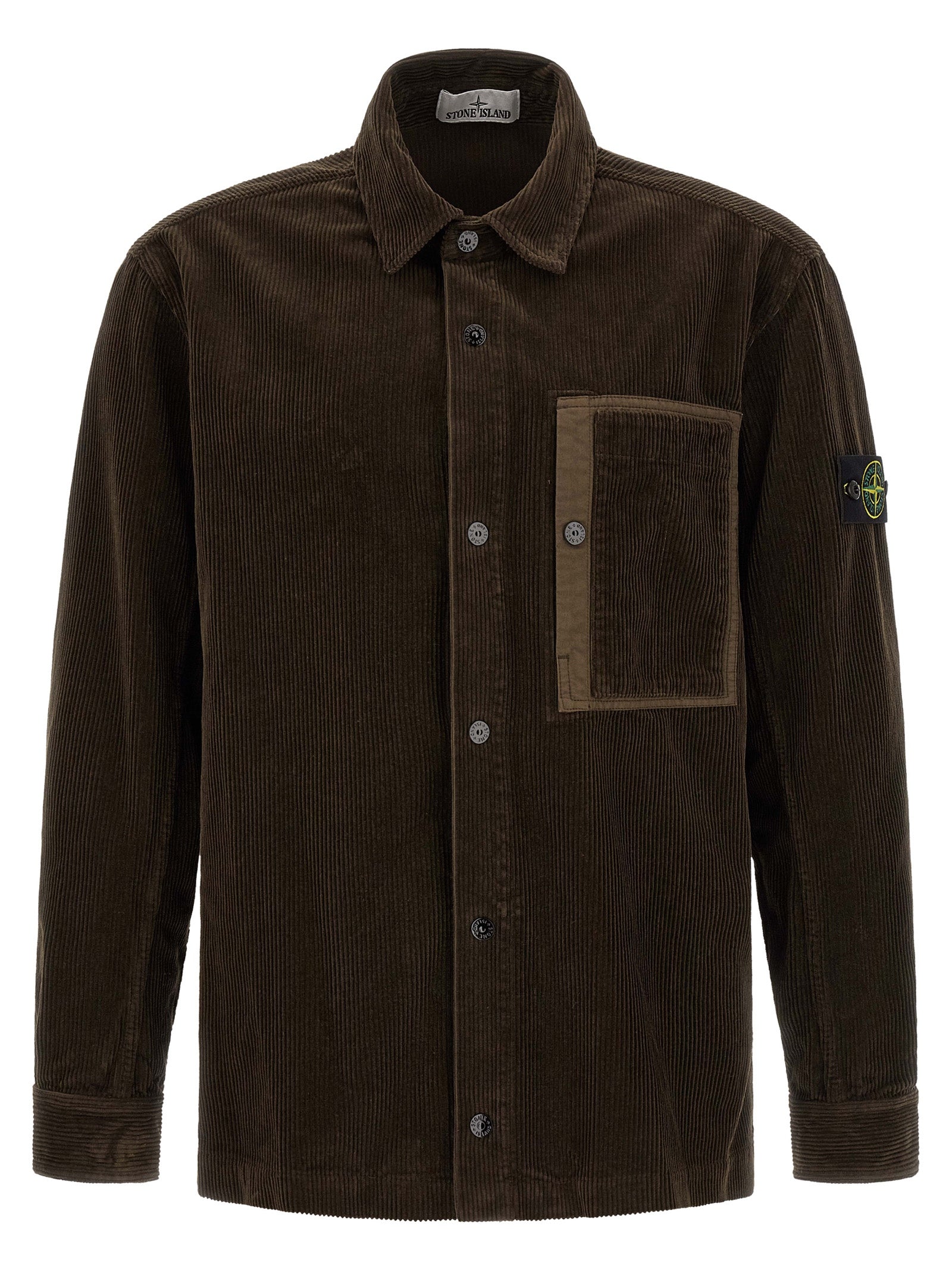 Stone Island Braune Baumwollbluse