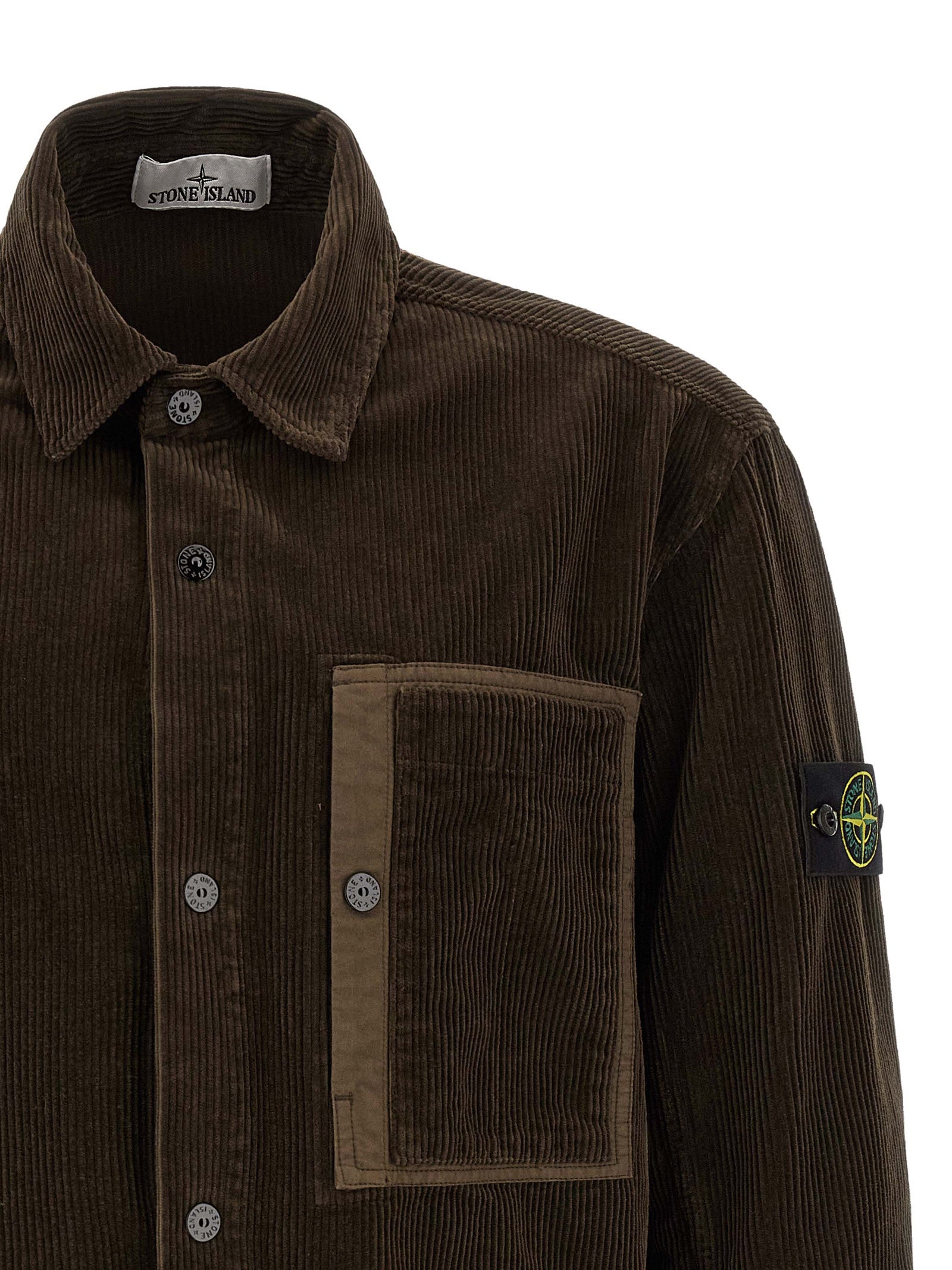 Stone Island Braune Baumwollbluse