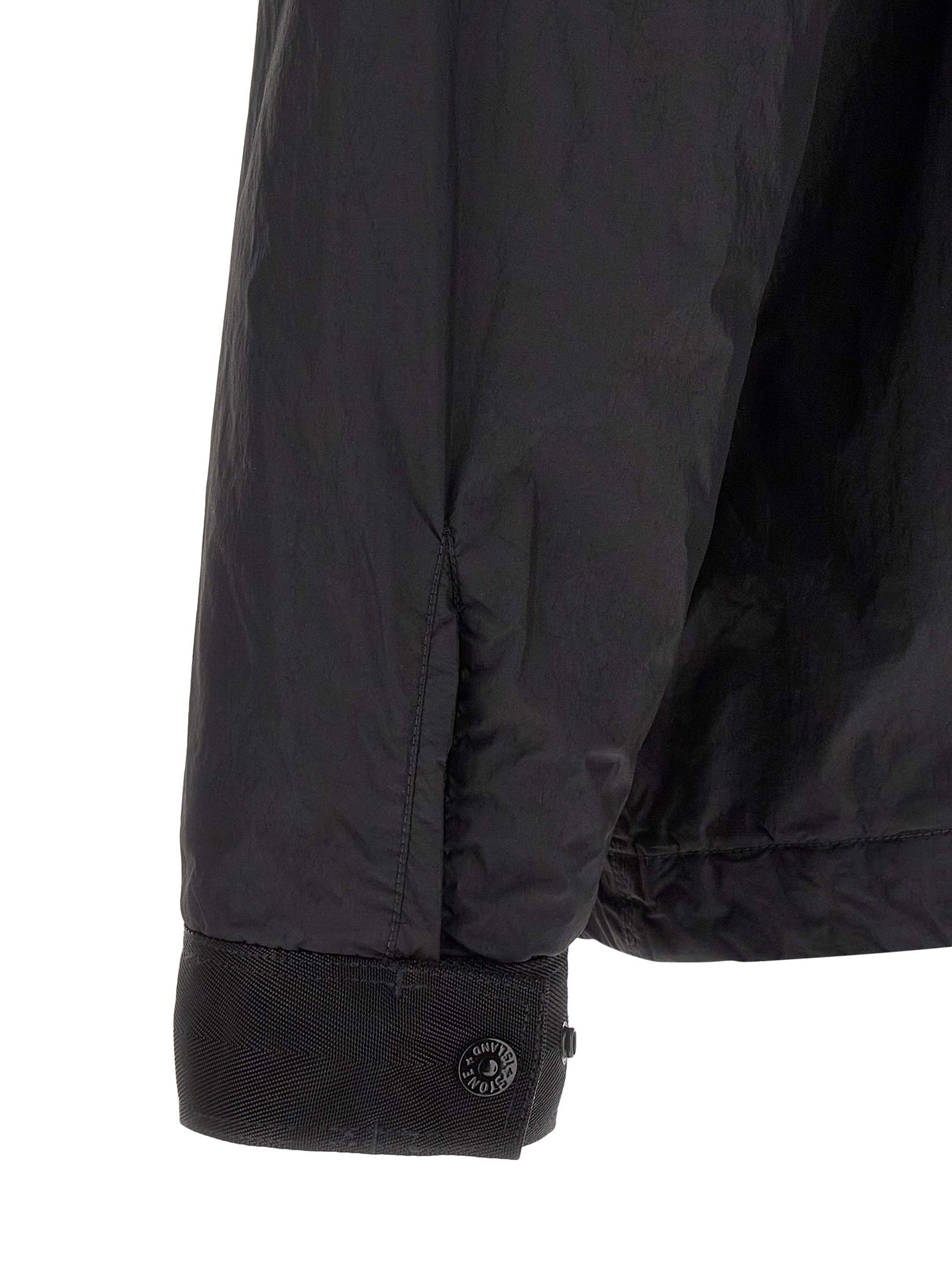 Stone Island Schwarze Polyamid-Shell-Jacke