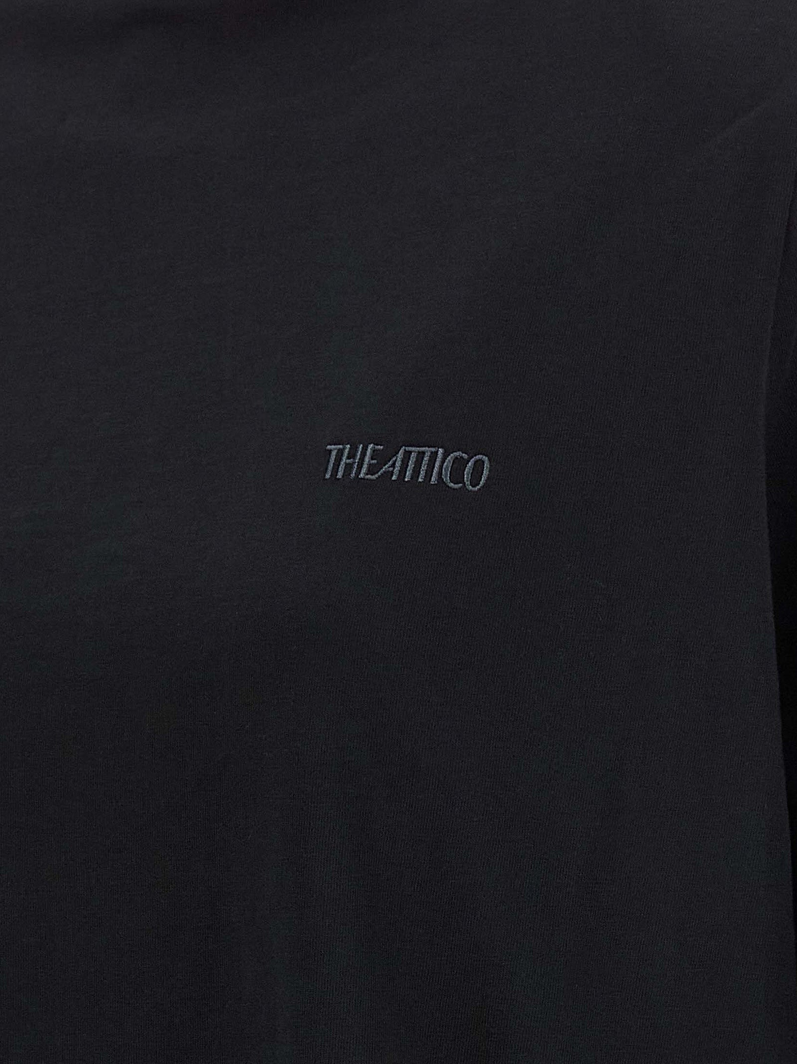 The Attico Schwarzes Baumwoll-T-Shirt