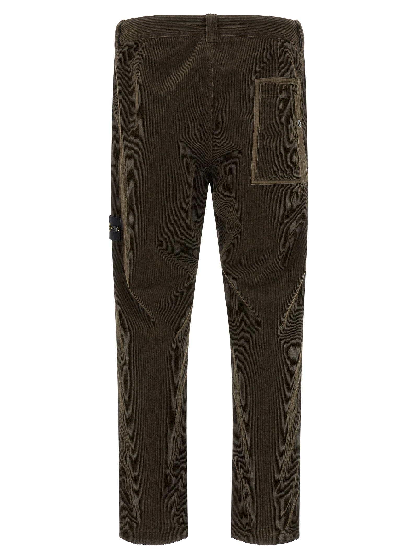 Stone Island Graue Baumwoll-Freizeithose