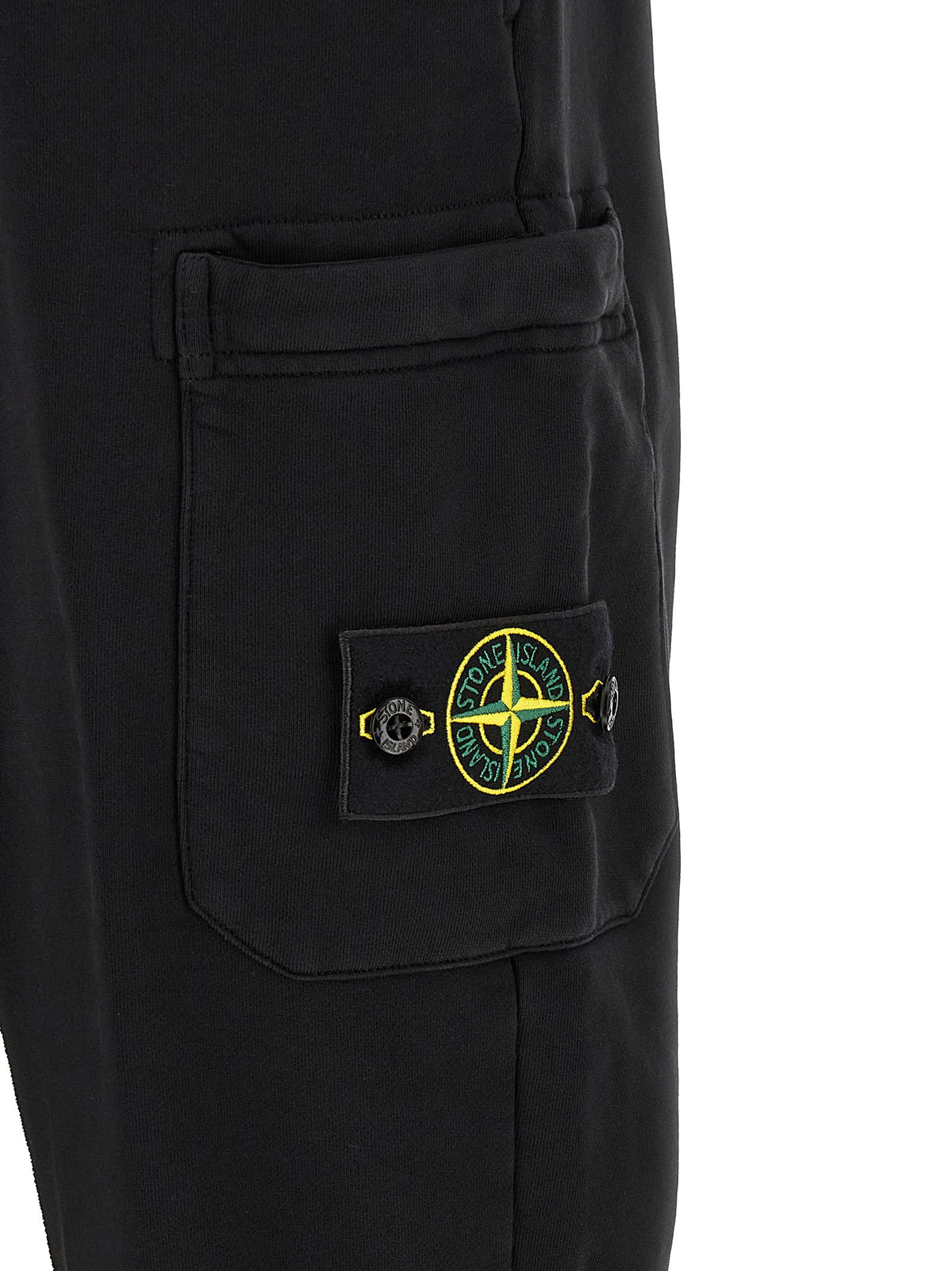 Stone Island Schwarze Baumwoll-Jogginghose (Trainingshose)