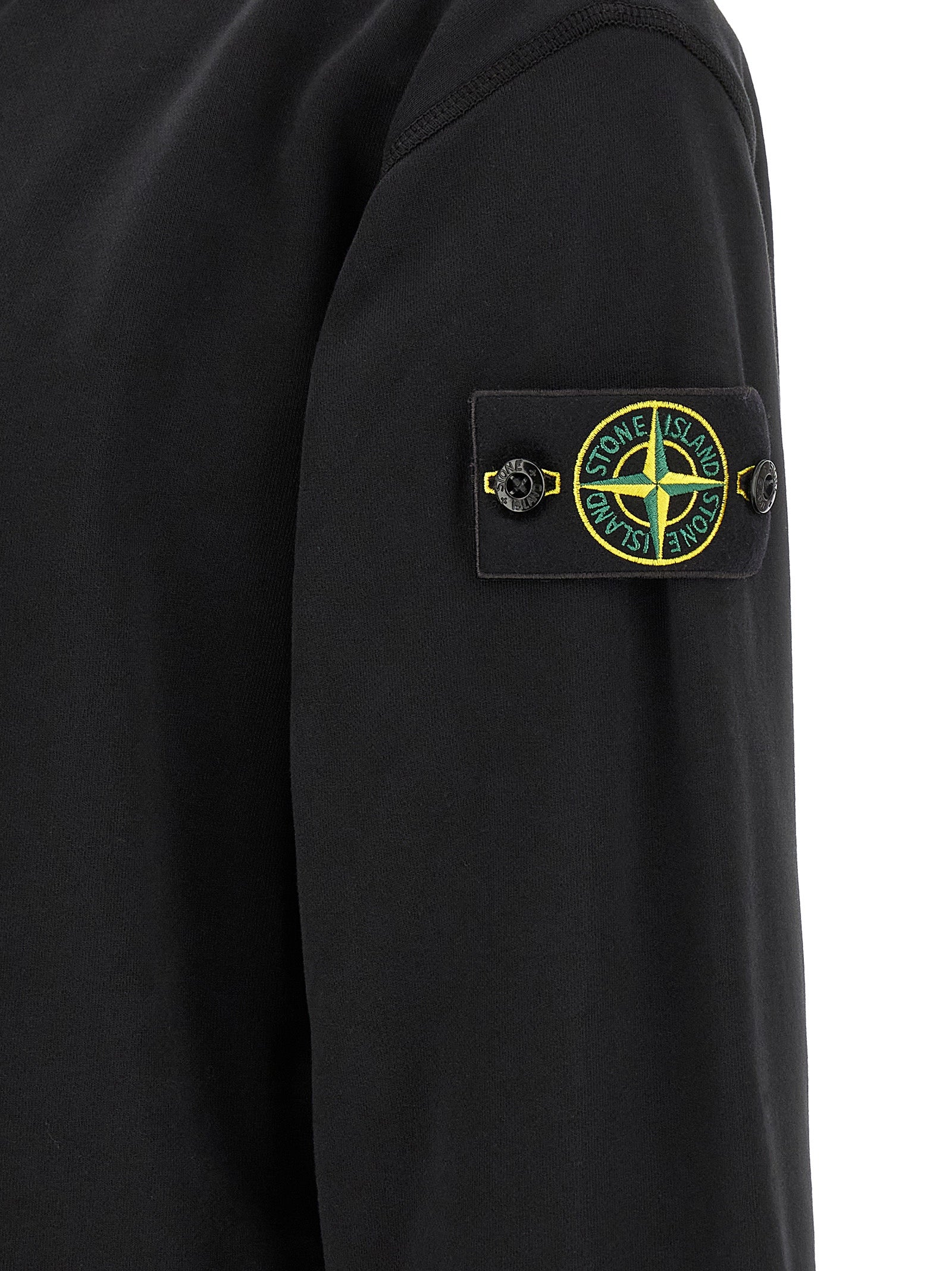 Stone Island Schwarzer Baumwoll-Sweatshirt