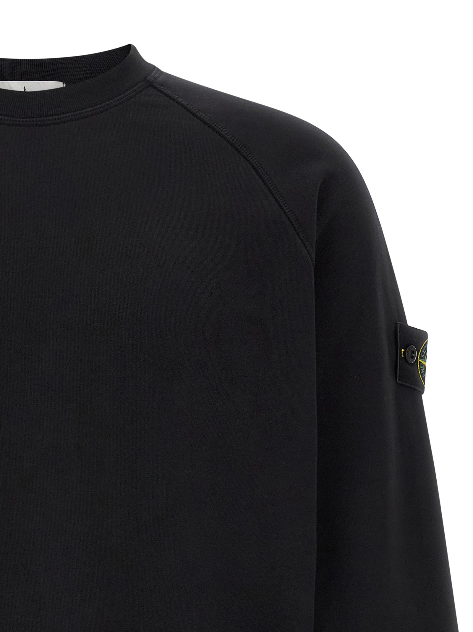 Stone Island Schwarzer Baumwoll-Sweatshirt