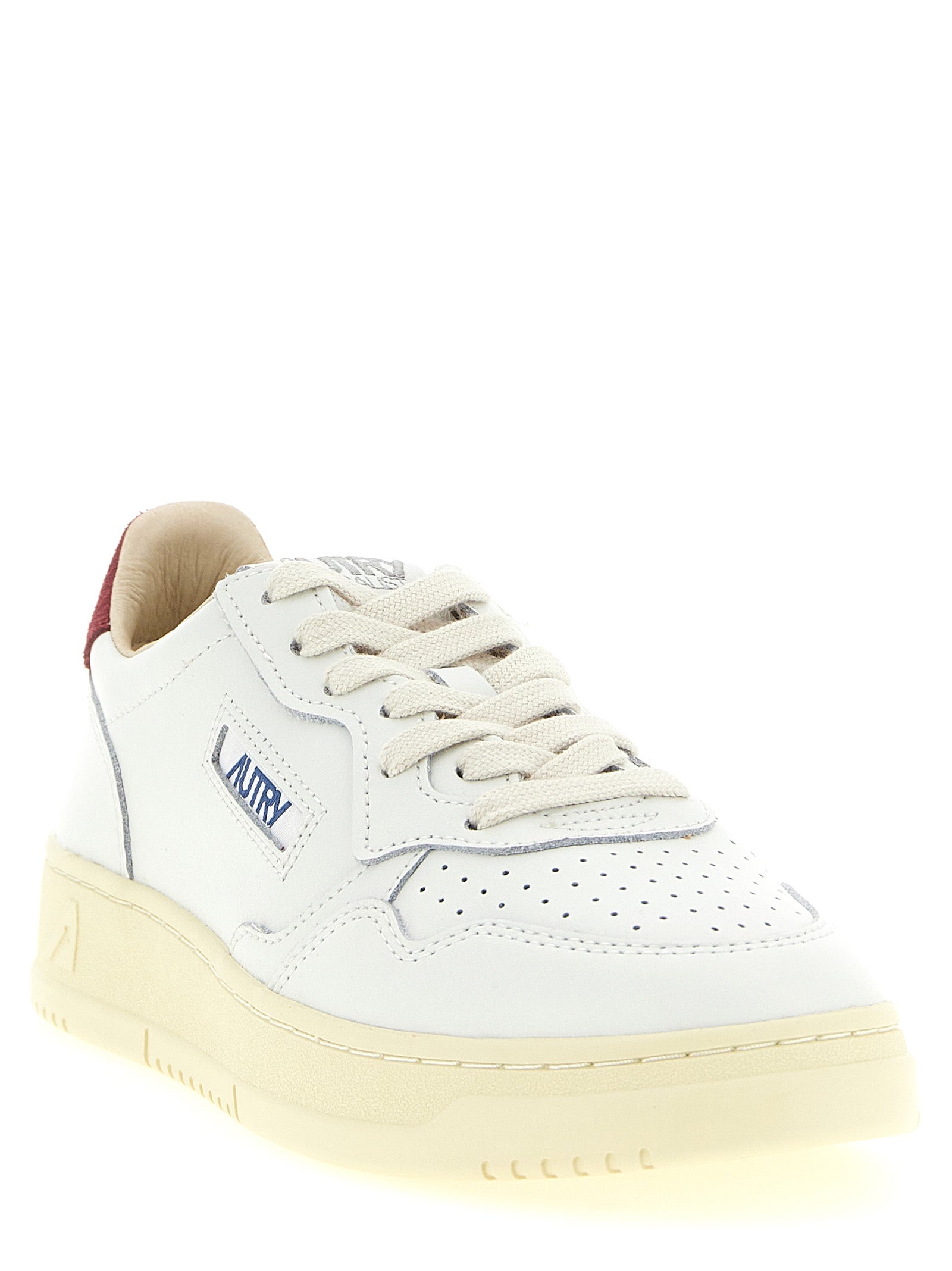Autry Sneakers aus bordeauxrotem Rindsleder im Athletic-Stil