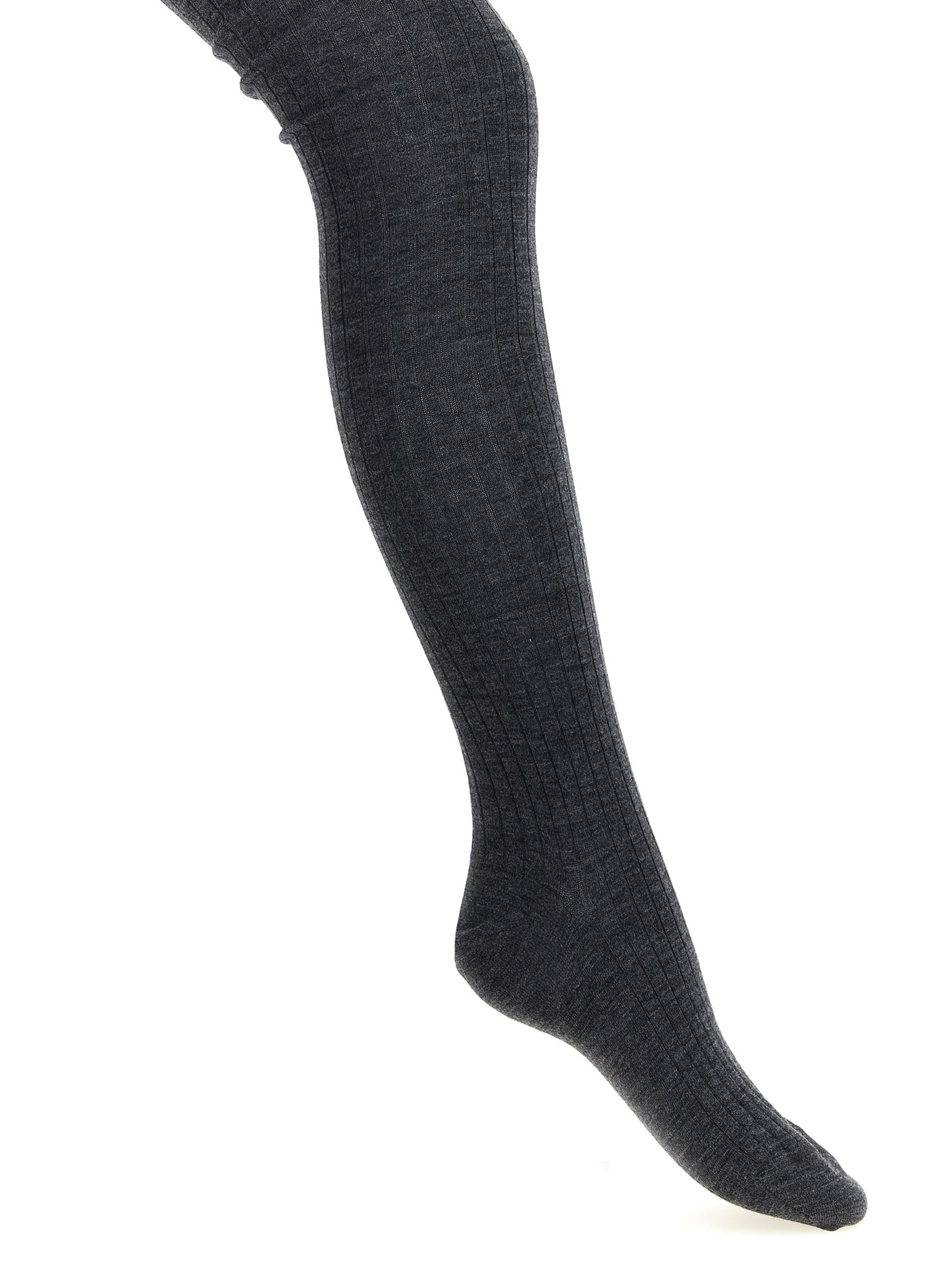 Jil Sander Graue Wollsocken