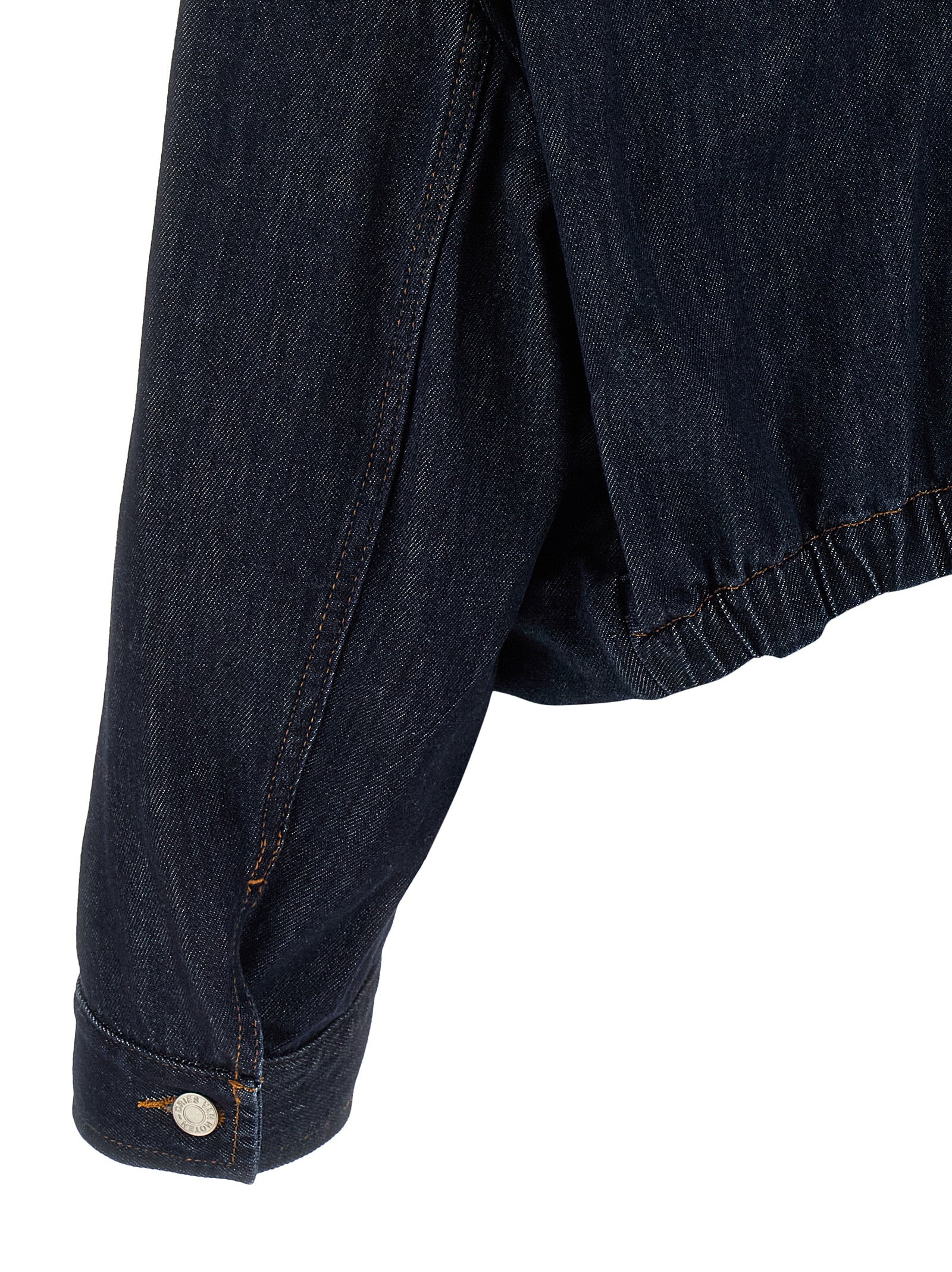 Dries Van Noten Blaue Jeansjacke aus Baumwolle