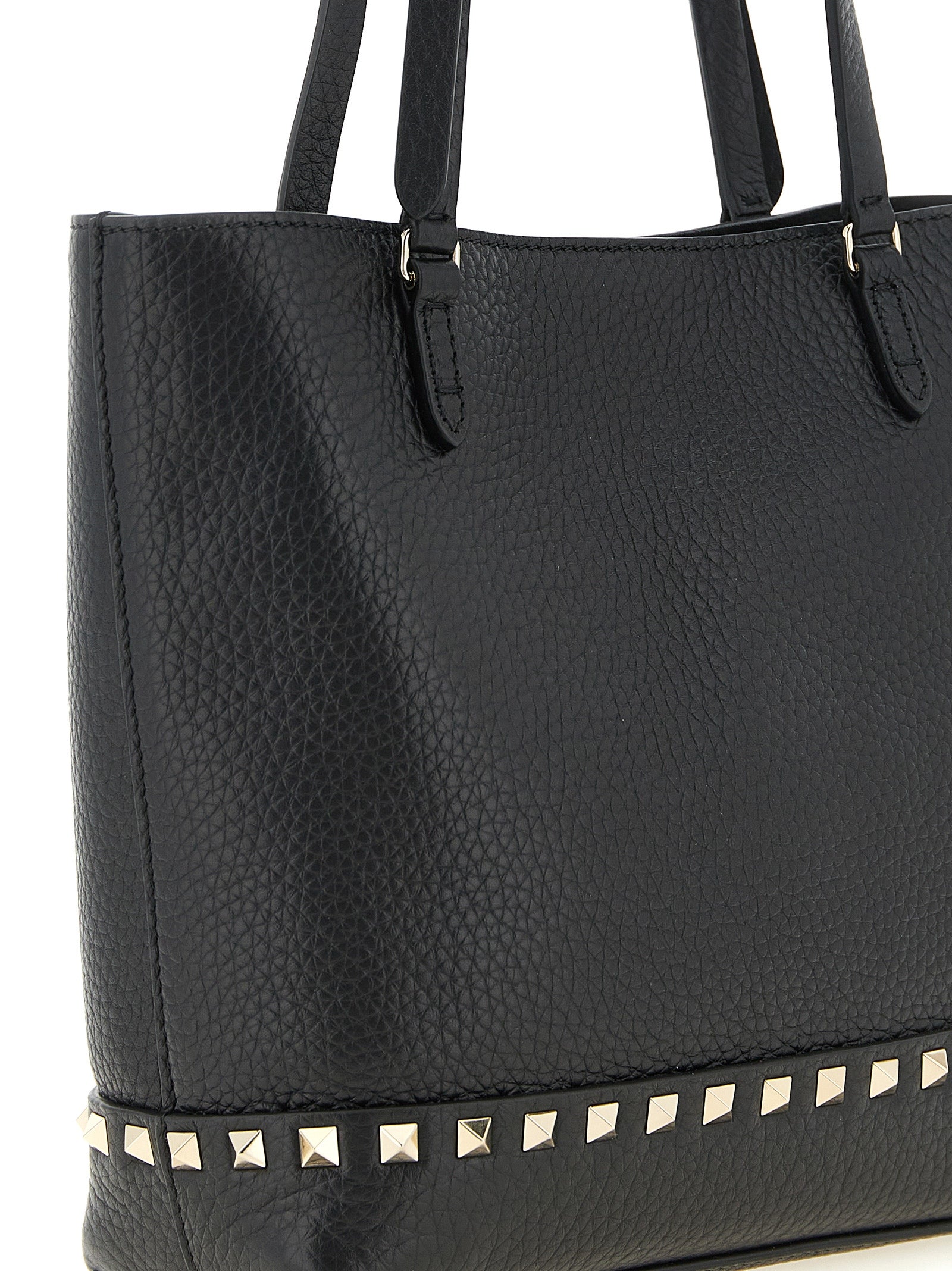 Valentino Garavani Schwarze Kalbsleder-Schultertasche