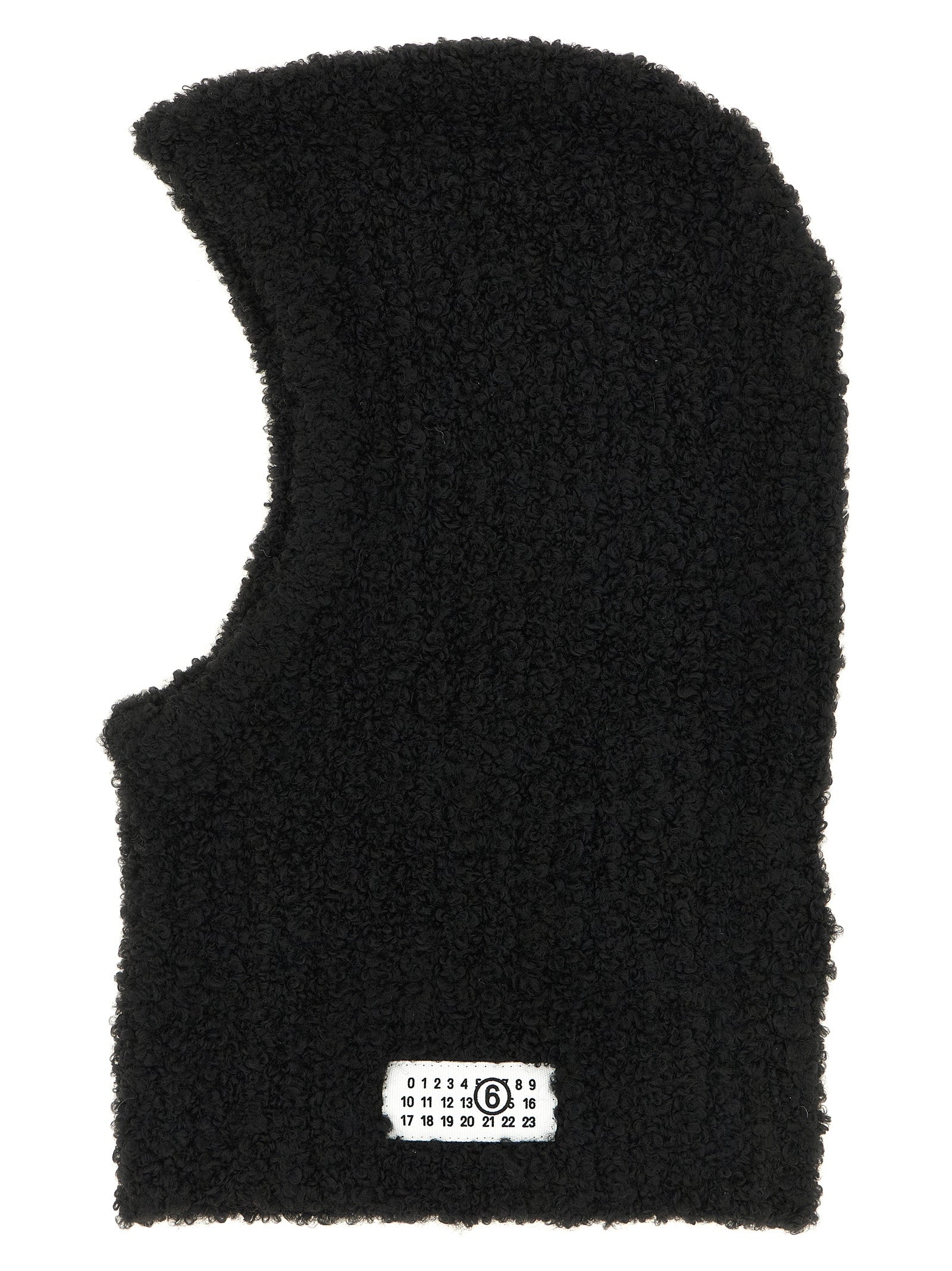 MM6 Maison Margiela Schwarzer Marabou-Hut