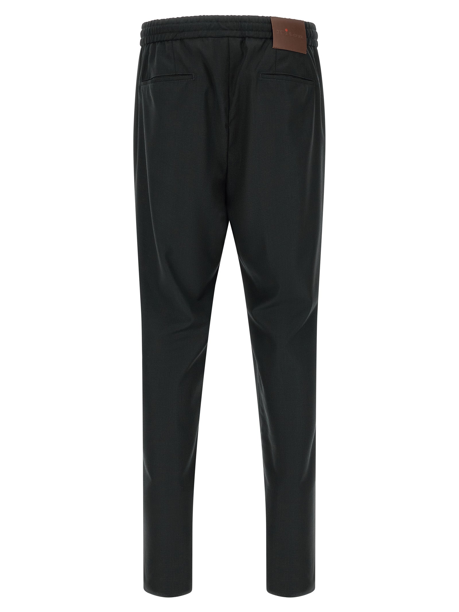 Kiton Graue Woll-Freizeithose