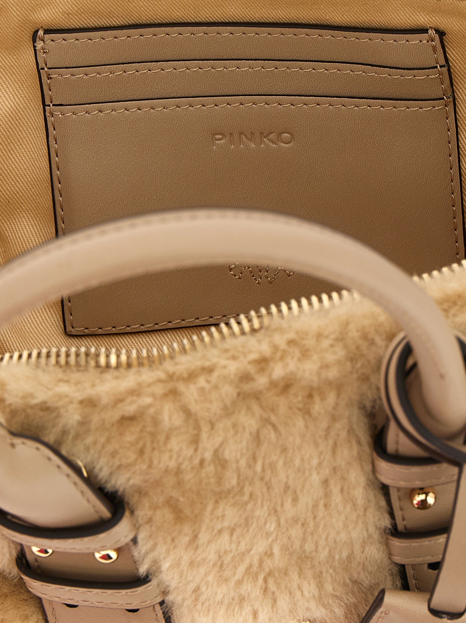 PINKO Graue Handtasche aus Polyester