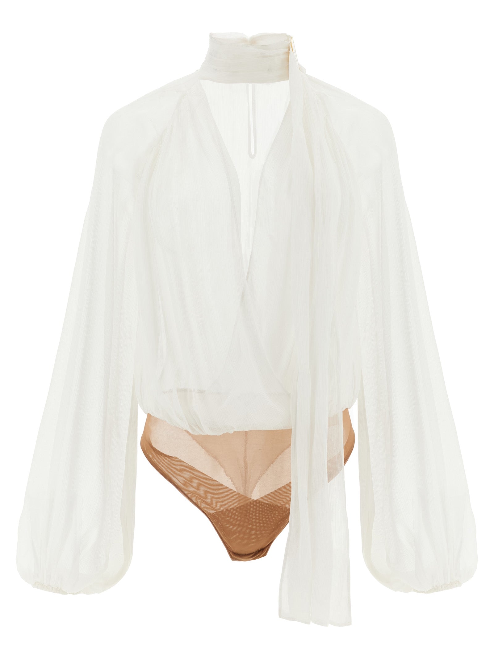 Elisabetta Franchi Weißer Viskose-Pullover