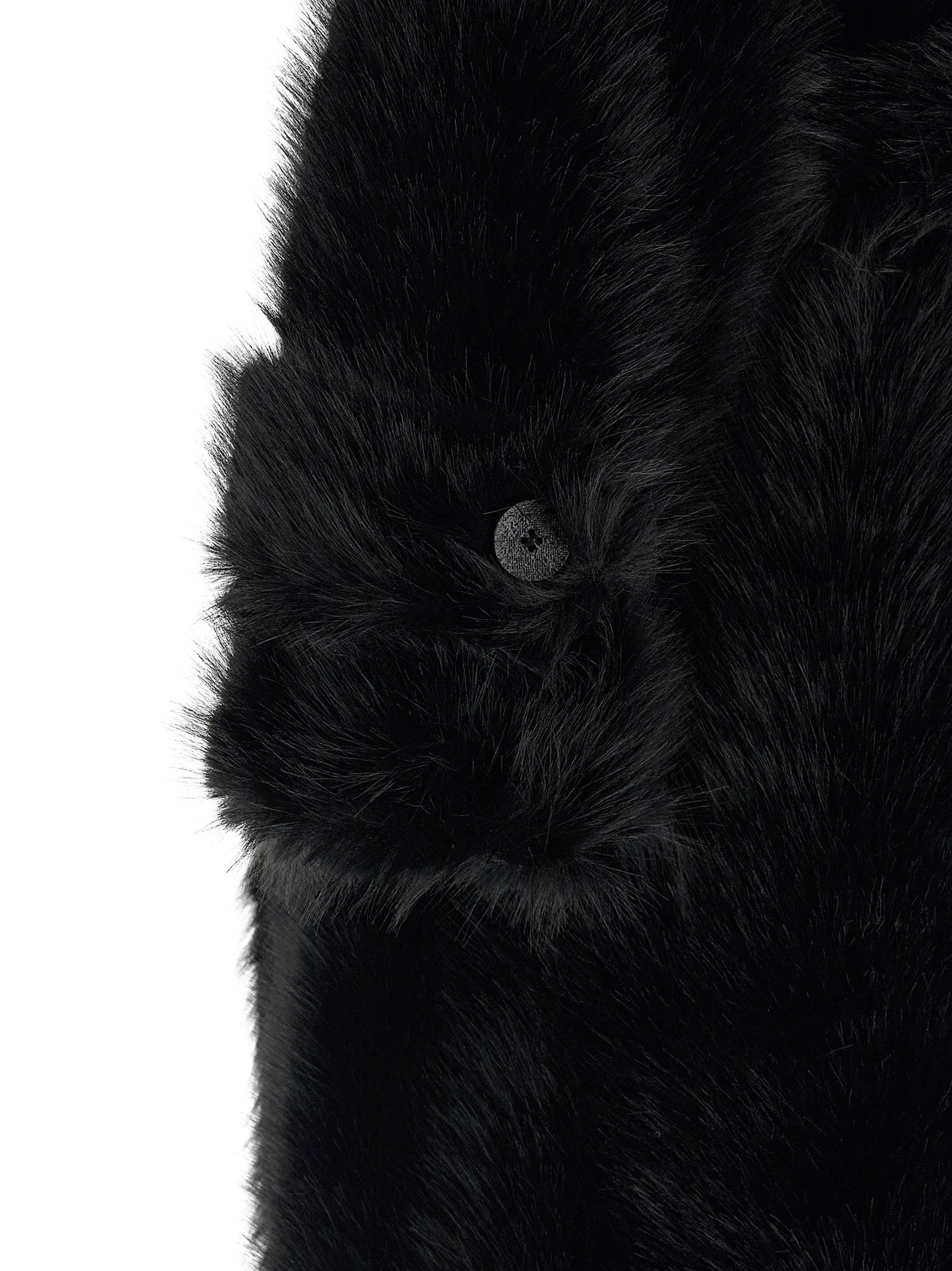 B&B COUTURE Schwarzer Polyester-Mantel