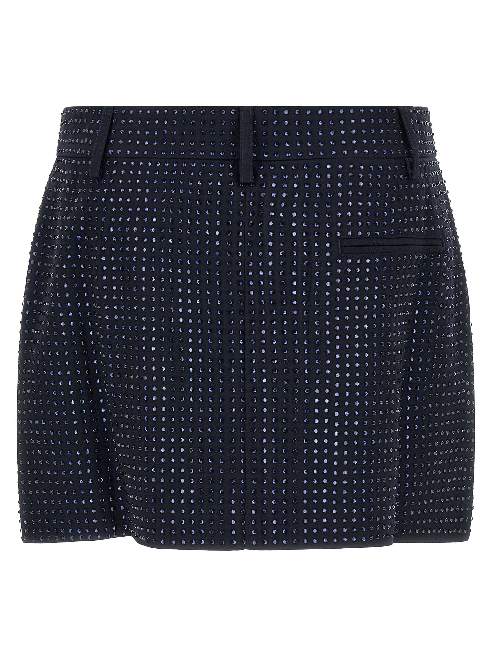 PINKO Langer Rock aus blauem Polyester