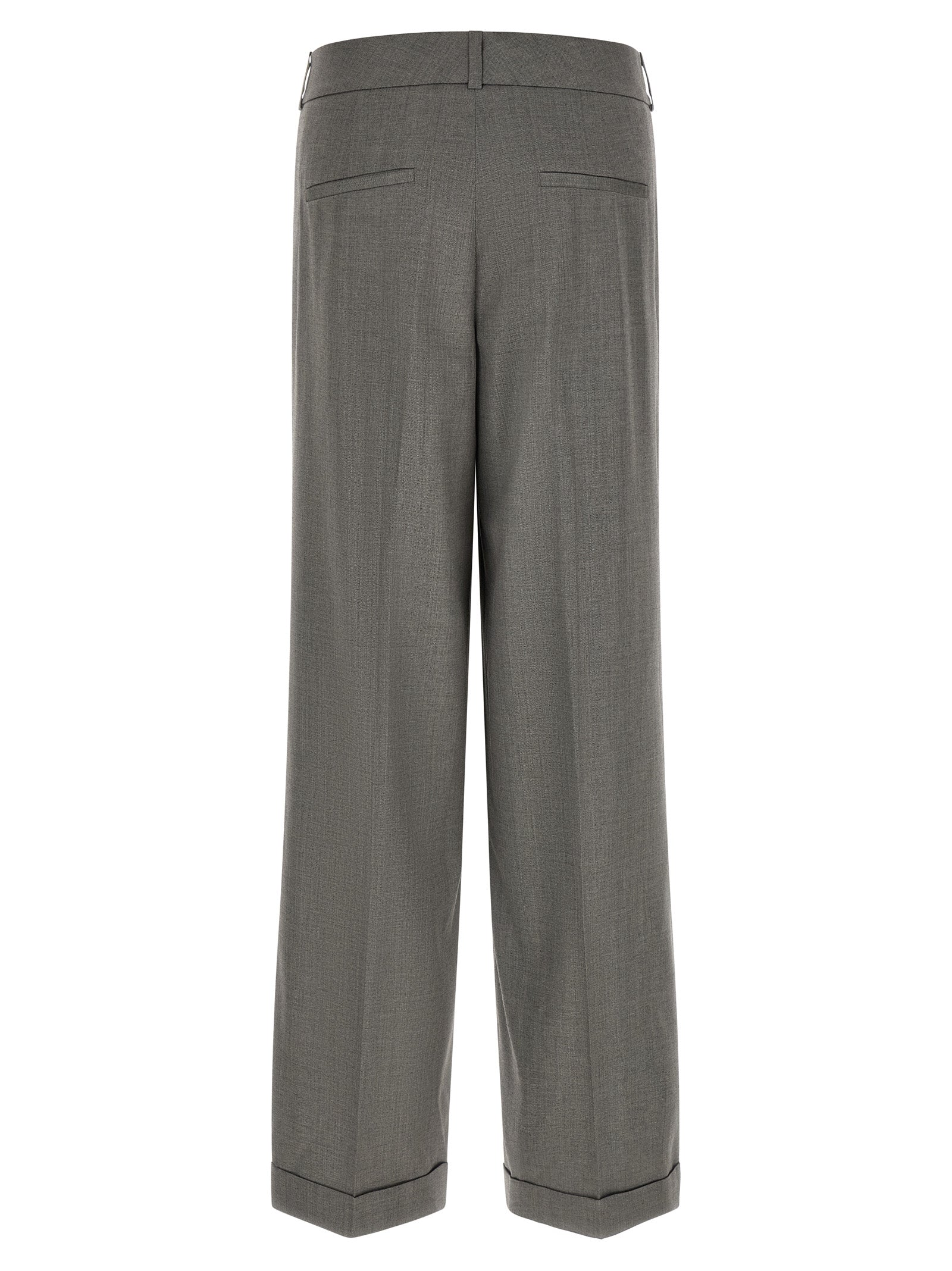 Peserico Graue Hose aus reiner Schurwolle
