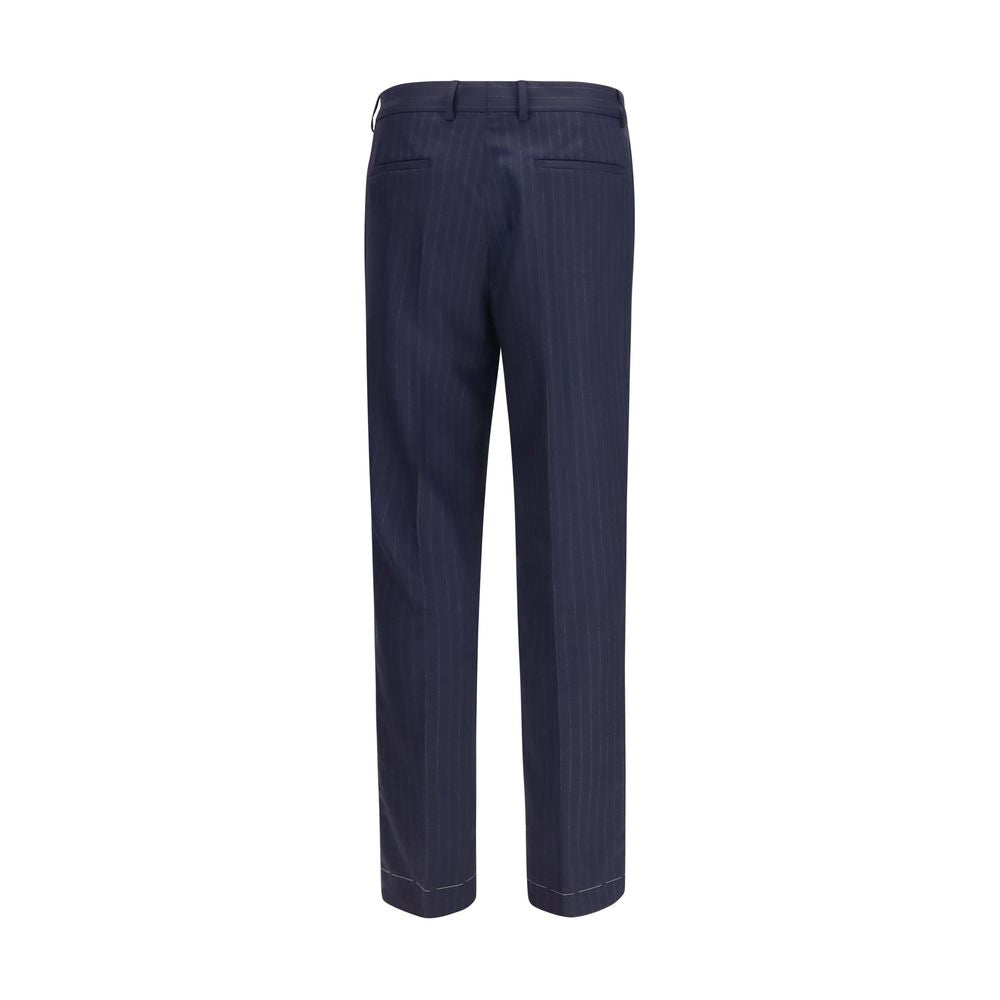 Brunello Cucinelli Blaue Hose aus Wolle Oves Aries