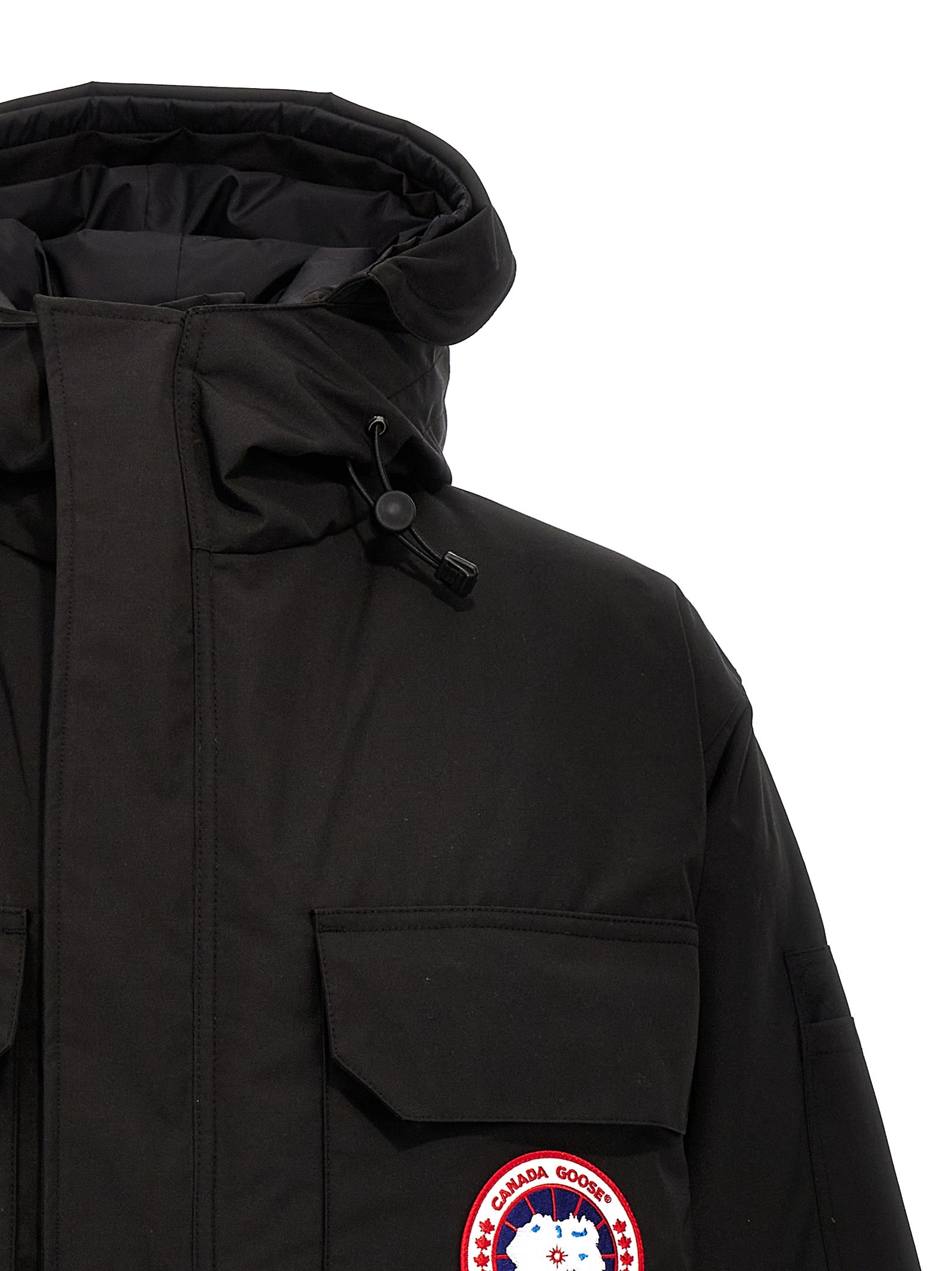 Canada Goose Schwarzer Parka aus Polyester