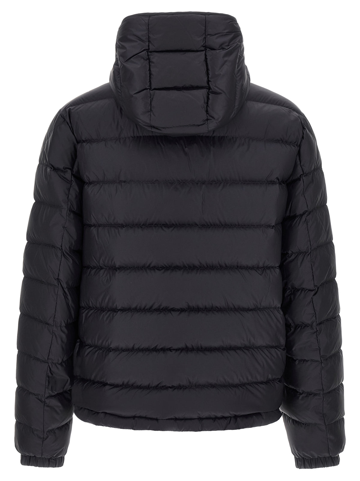 Moncler Blaue Polyamid-Jacke in voller Länge