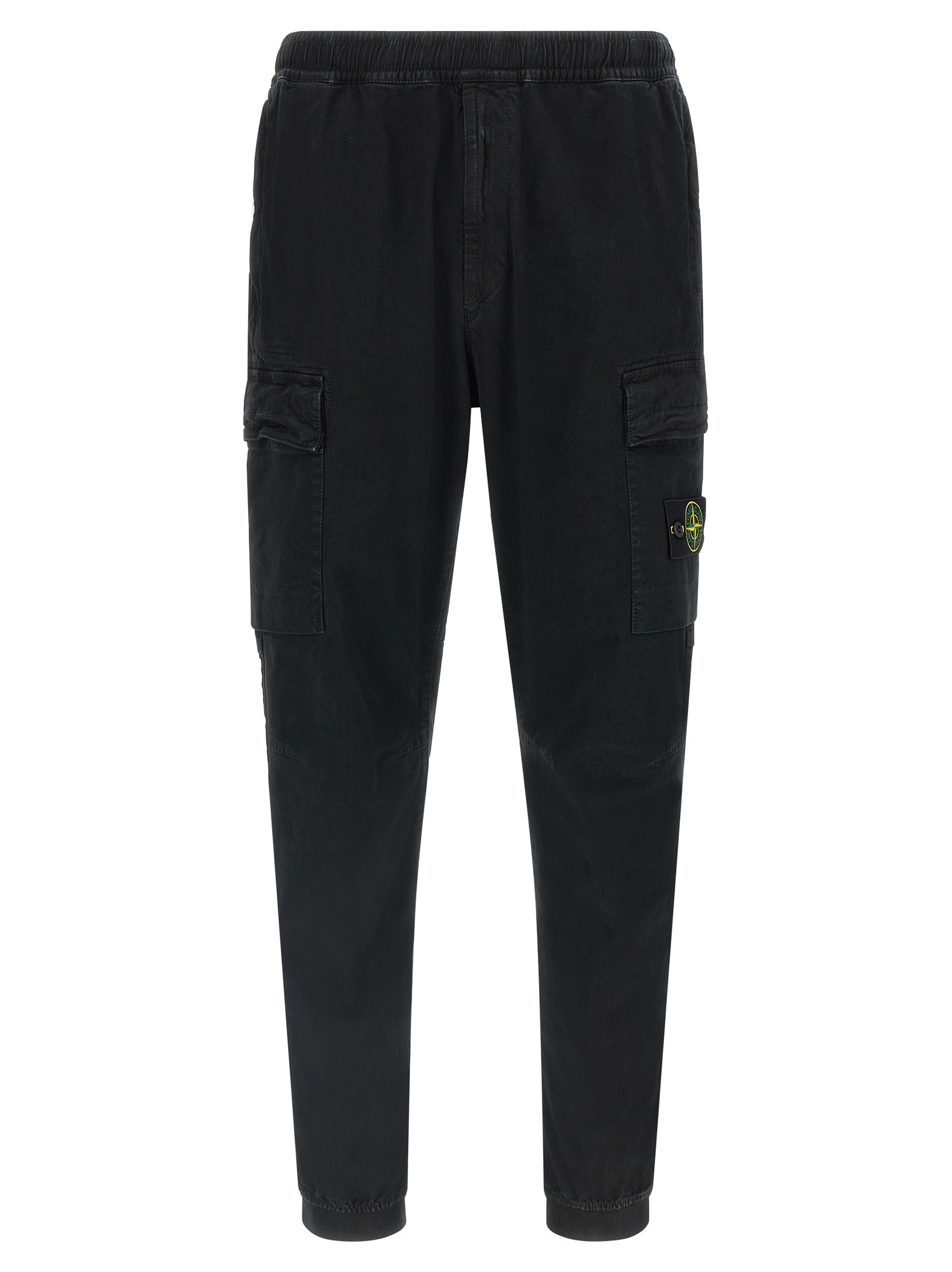Stone Island Schwarze Cargo-Hose aus Baumwolle