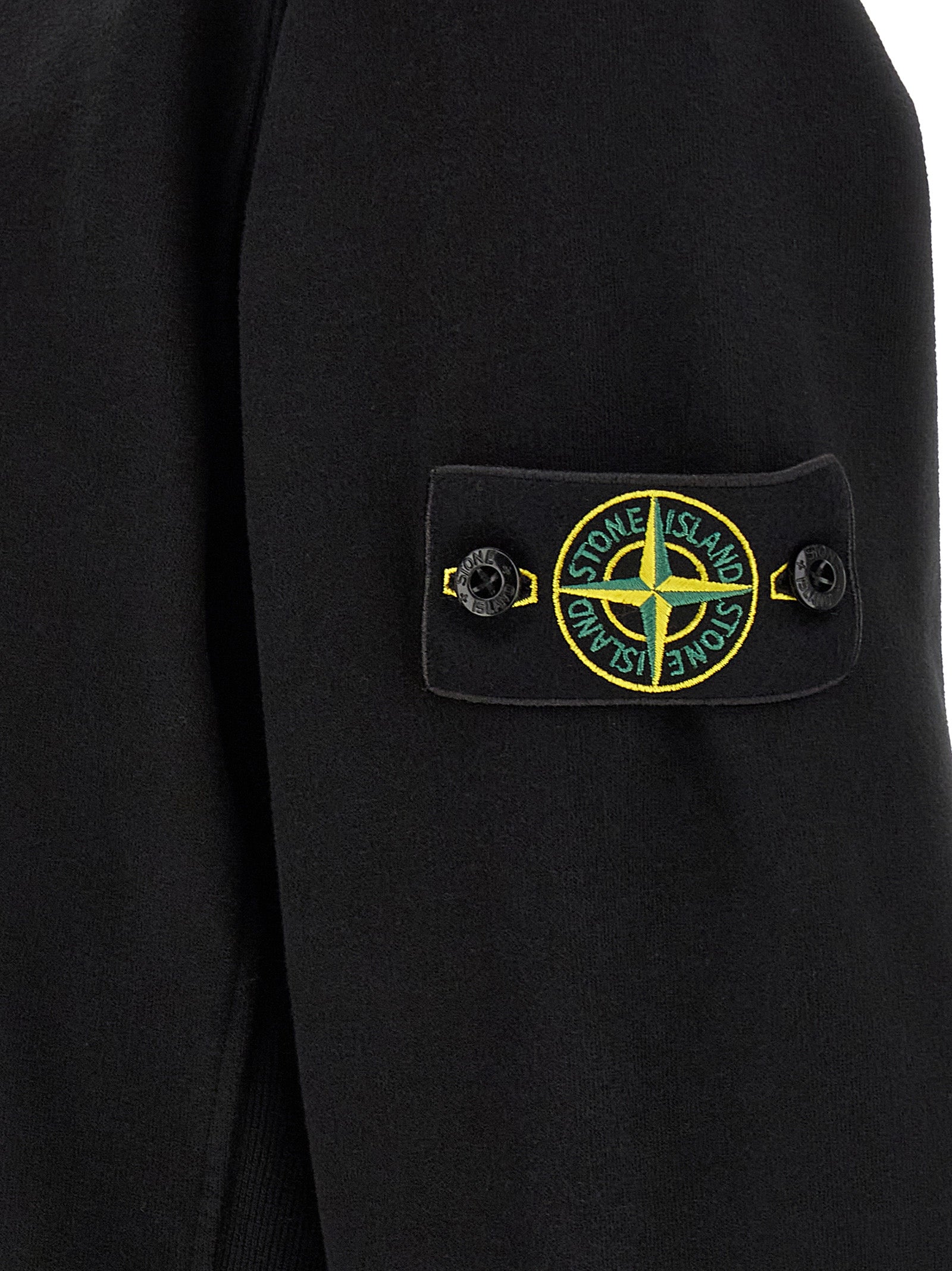 Stone Island Schwarzer Baumwoll-Sweatshirt
