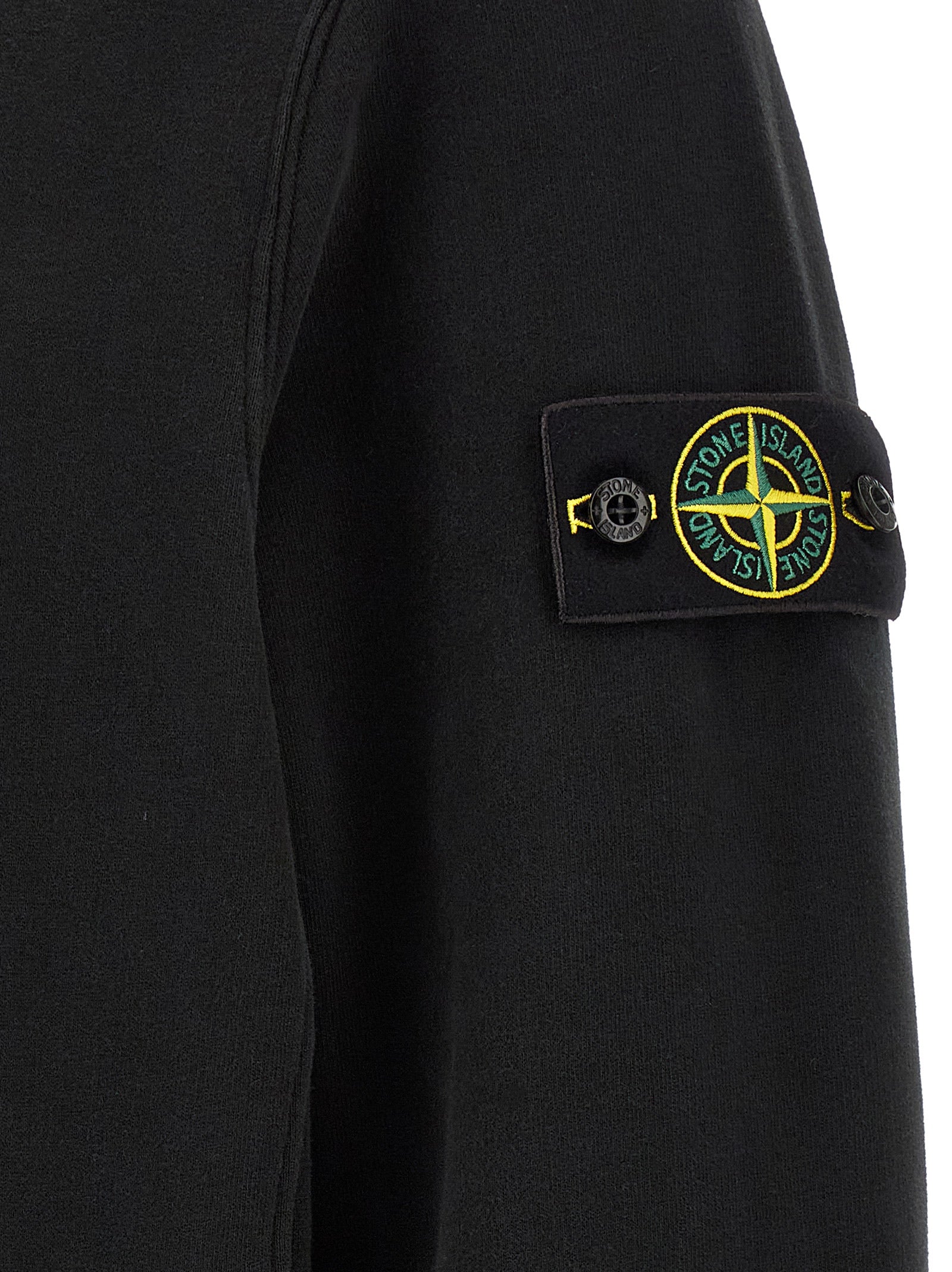 Stone Island Schwarzer Baumwoll-Sweatshirt