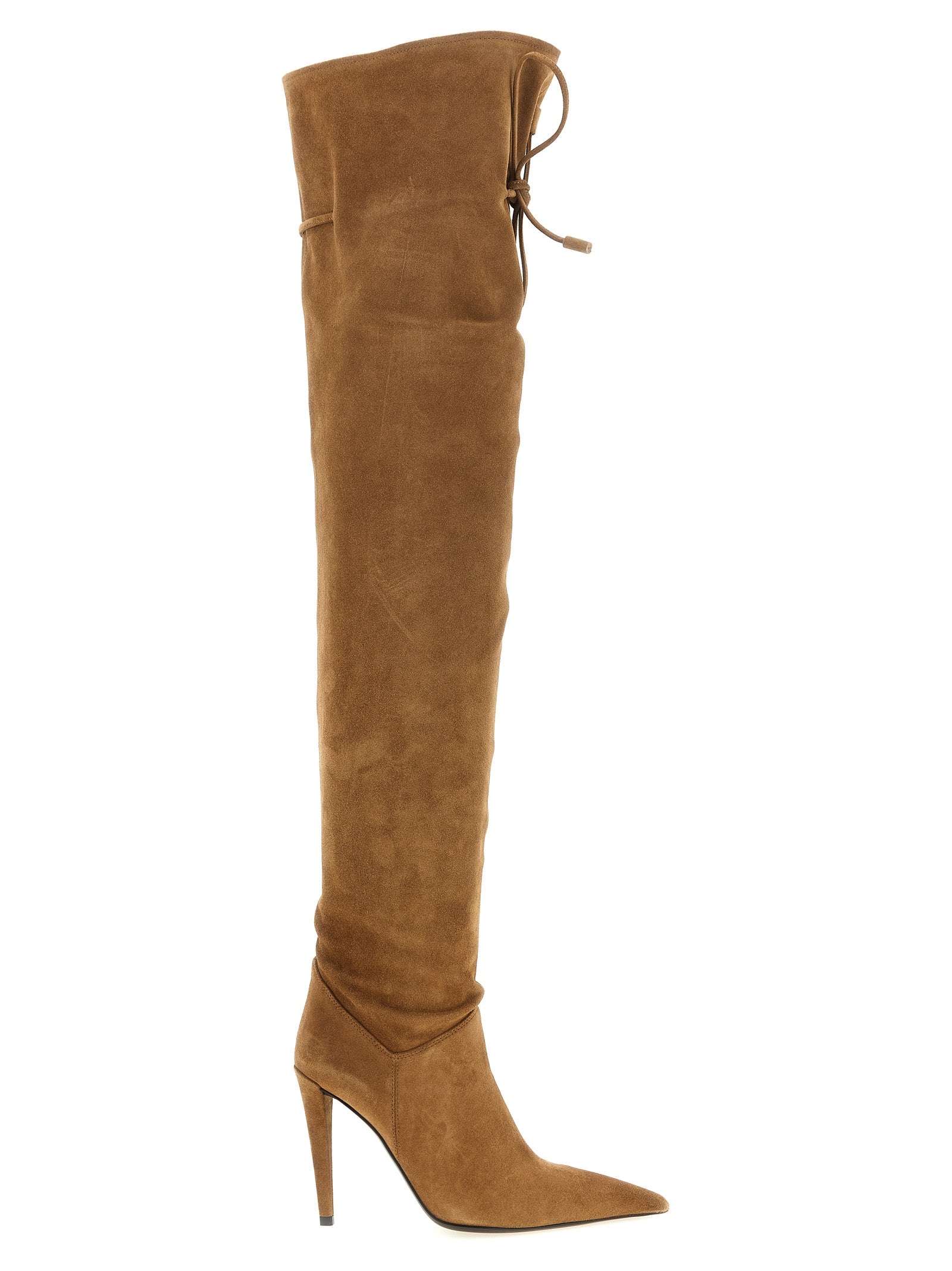 Giuseppe Zanotti Braun Kalbsleder Overknee-Stiefel