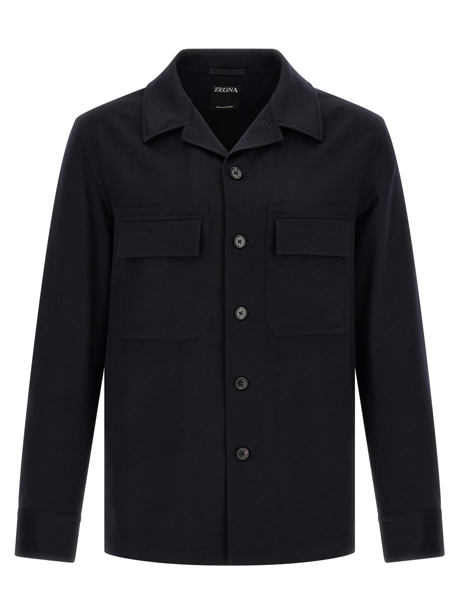 ZEGNA Blaue Wollbluse