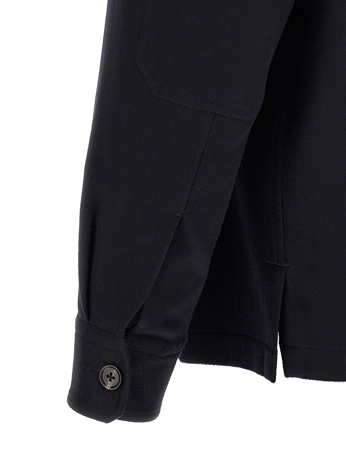 ZEGNA Blaue Wollbluse